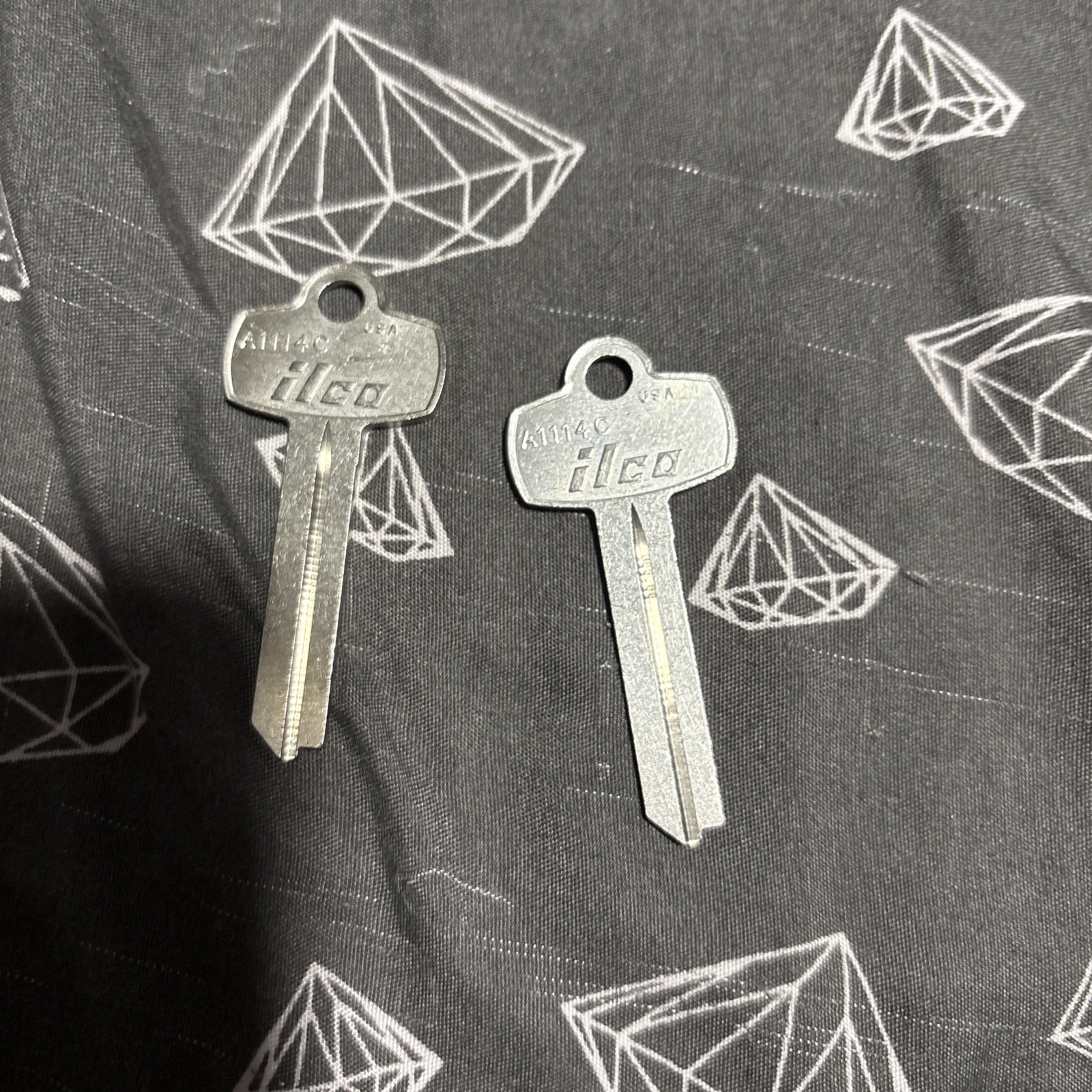 TWO NICKEL SILVER FITS BEST KEY BLANKS FOR “C” KEYWAY