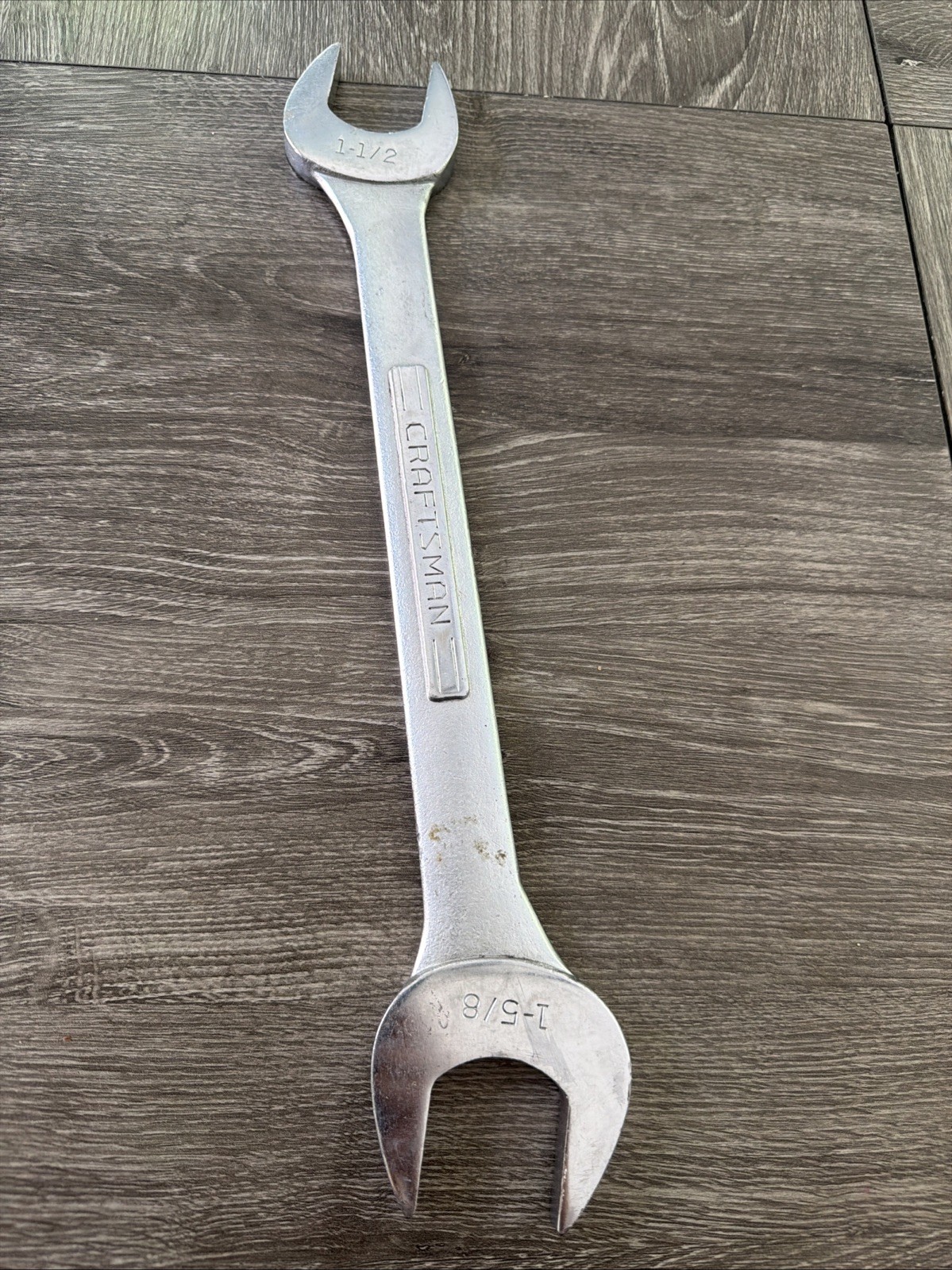 Vintage Craftsman VV 44589 1-1/2 x 1-5/8 Jumbo Open End Wrench USA
