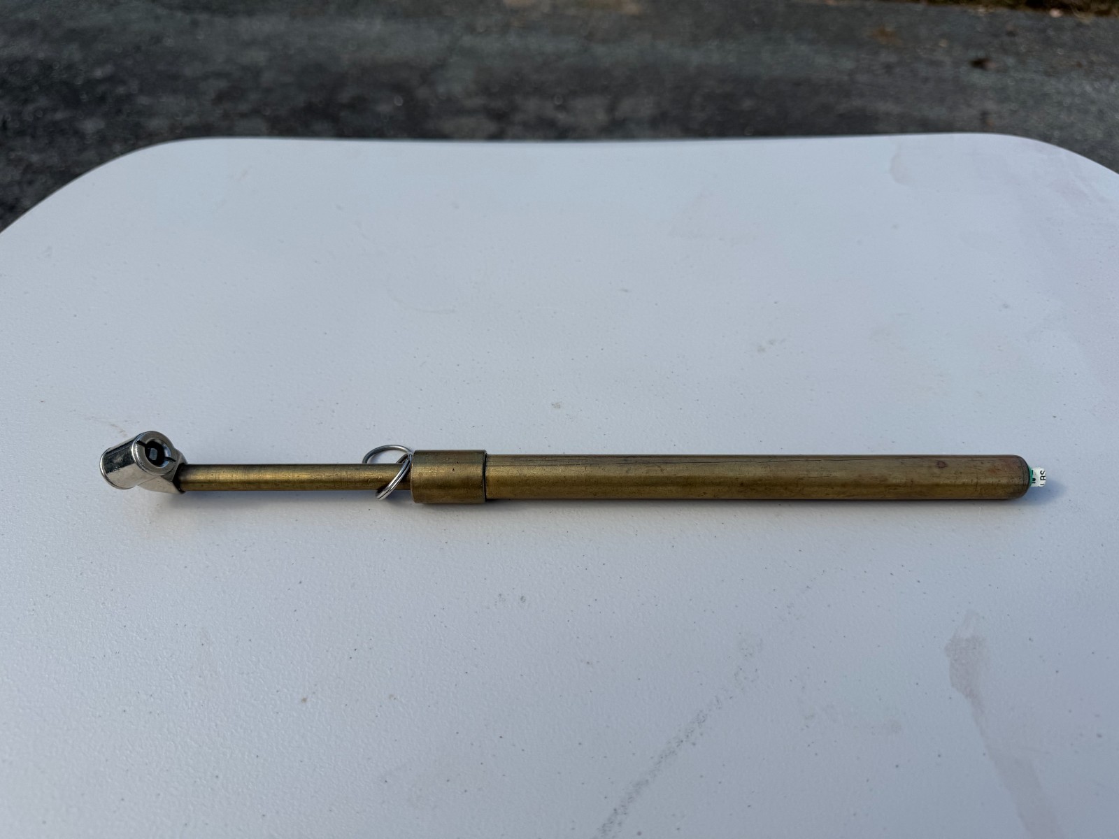 Vintage Brass Air Pressure Gauge 12 inch