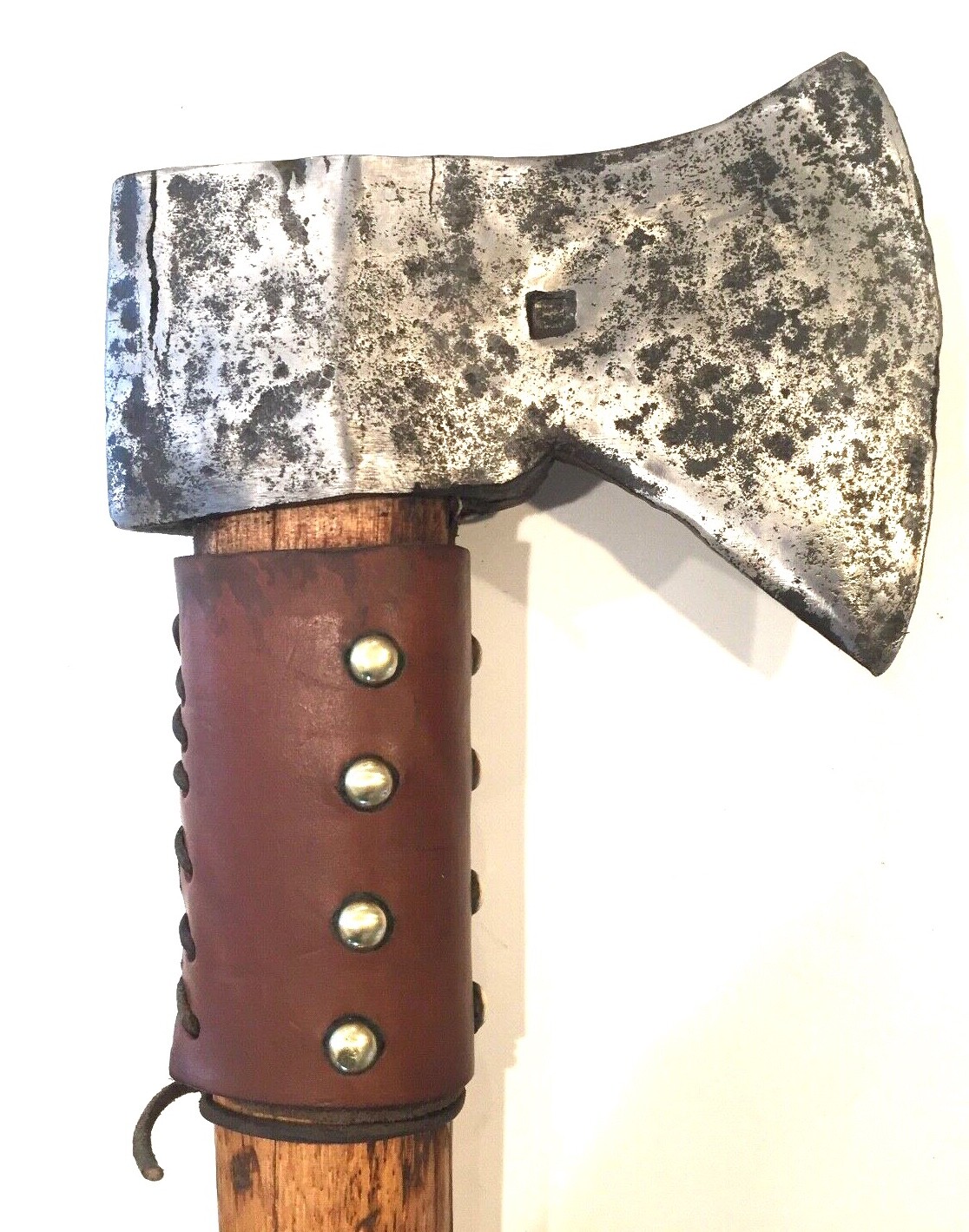 1500-1600 German War Axe, Metal Detector Find- Germany, Bearded Axe Square Punch