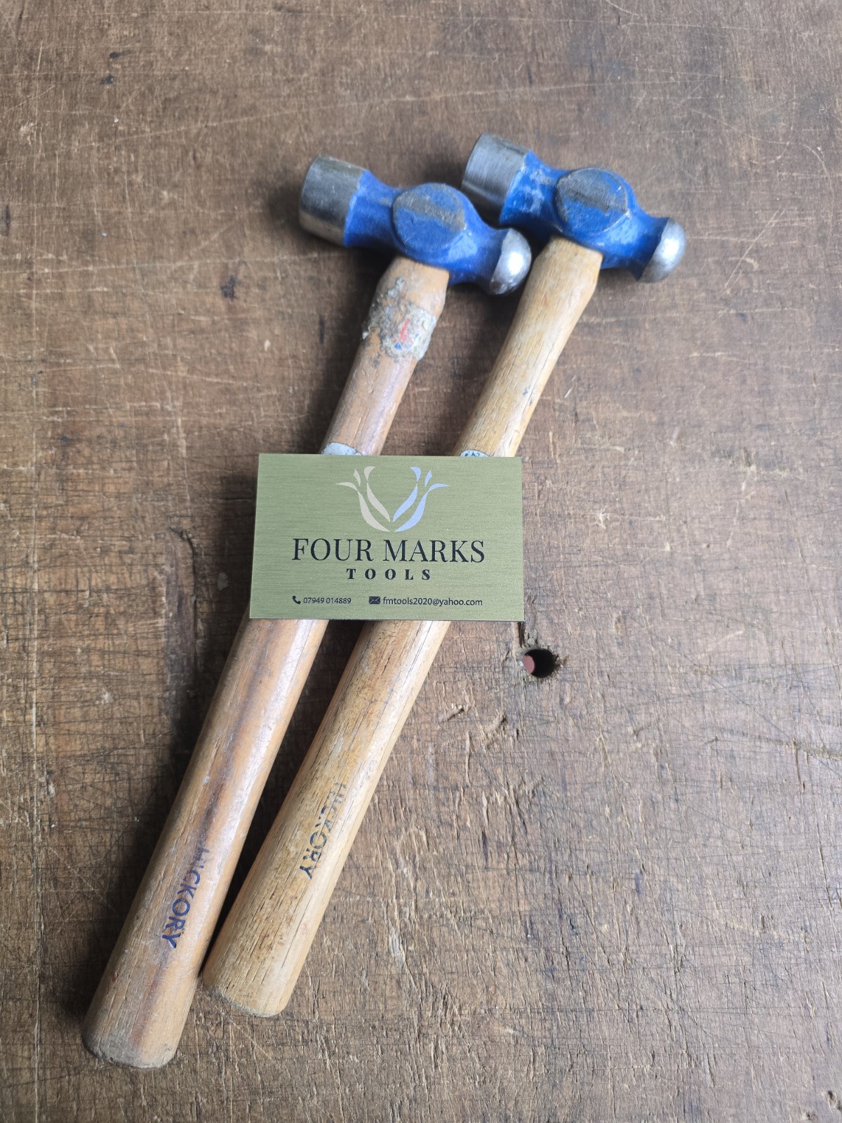 A Pair Of Whitehouse 1lb Engineers Ball Pein Hammers