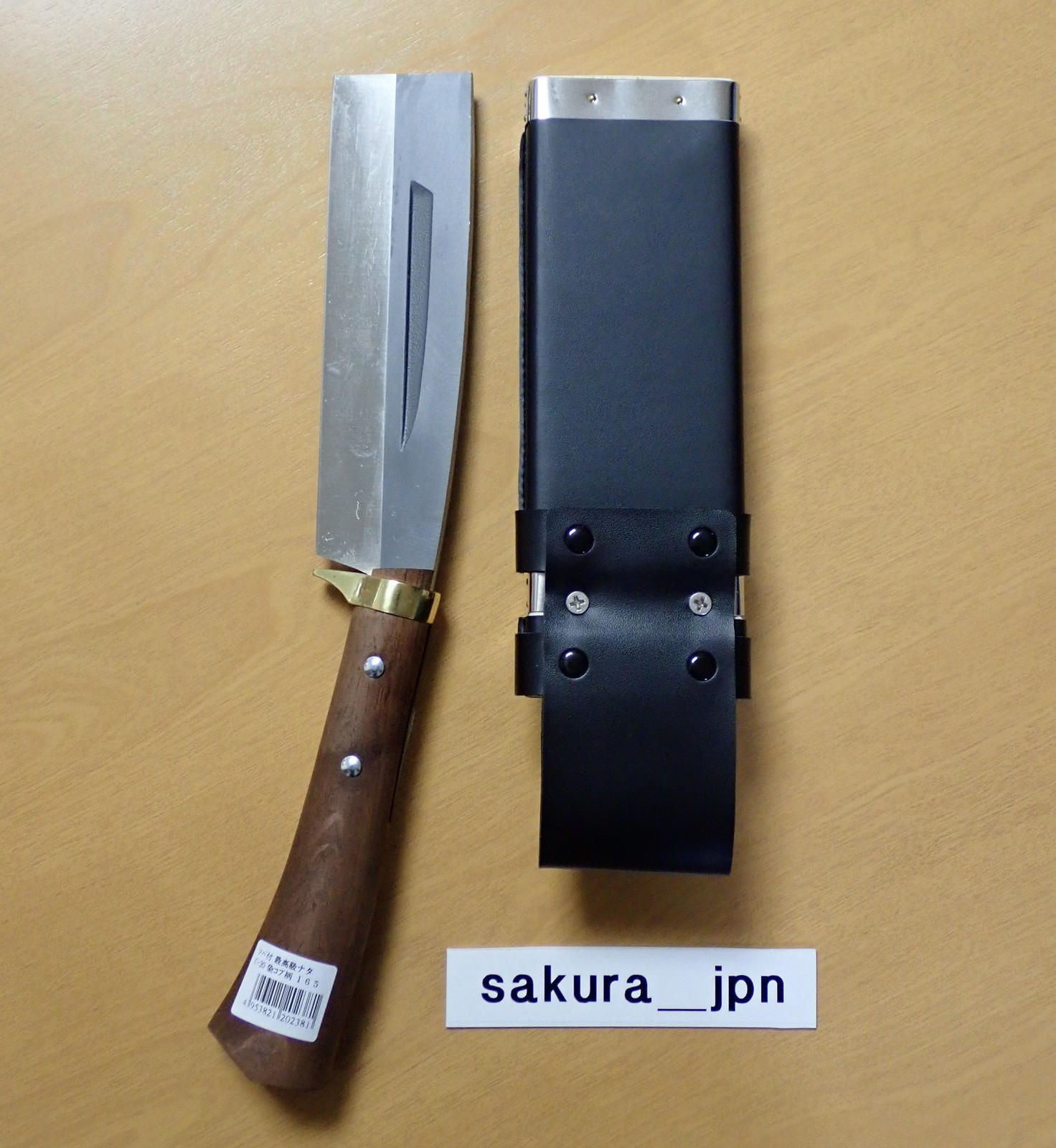 Kanenori Hatchet C-20 NATA Japanese Machete 165mm Wood chopping Chopper New