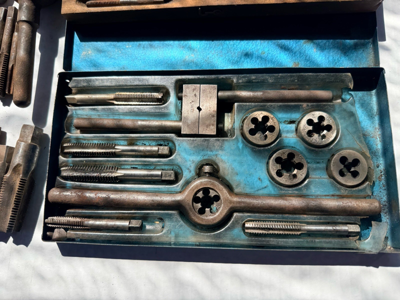 VTG tap die sets Wells Brothers Little Giant Green Field ACC Star P&W Baldwin