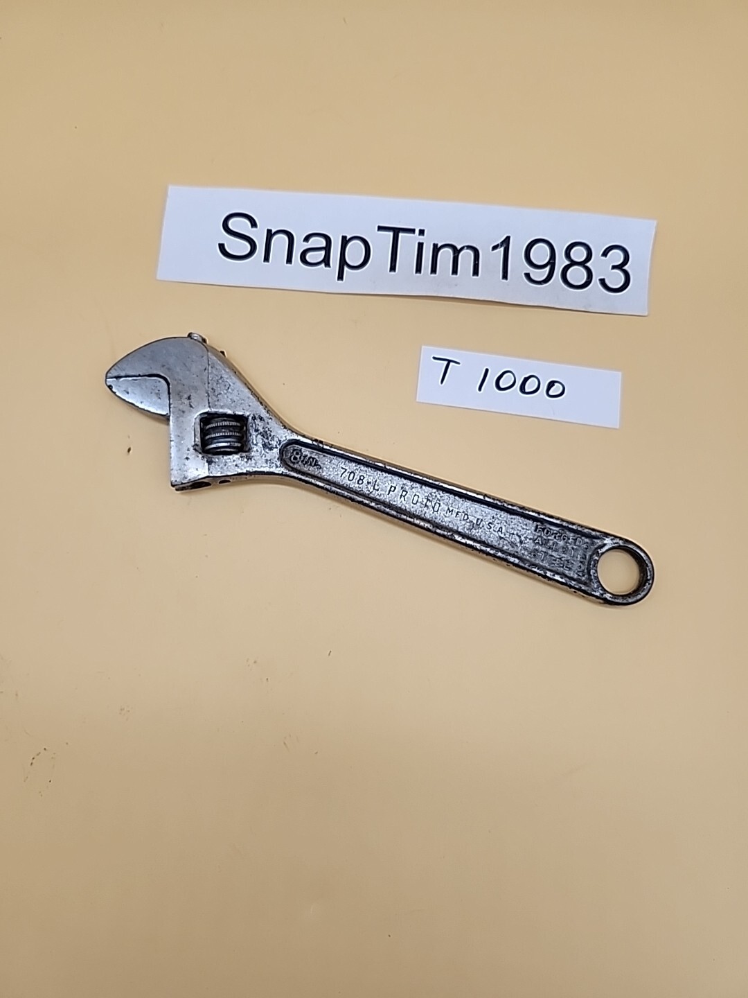 Proto clik stop 708 L 8″ Adjustable Wrench. USA