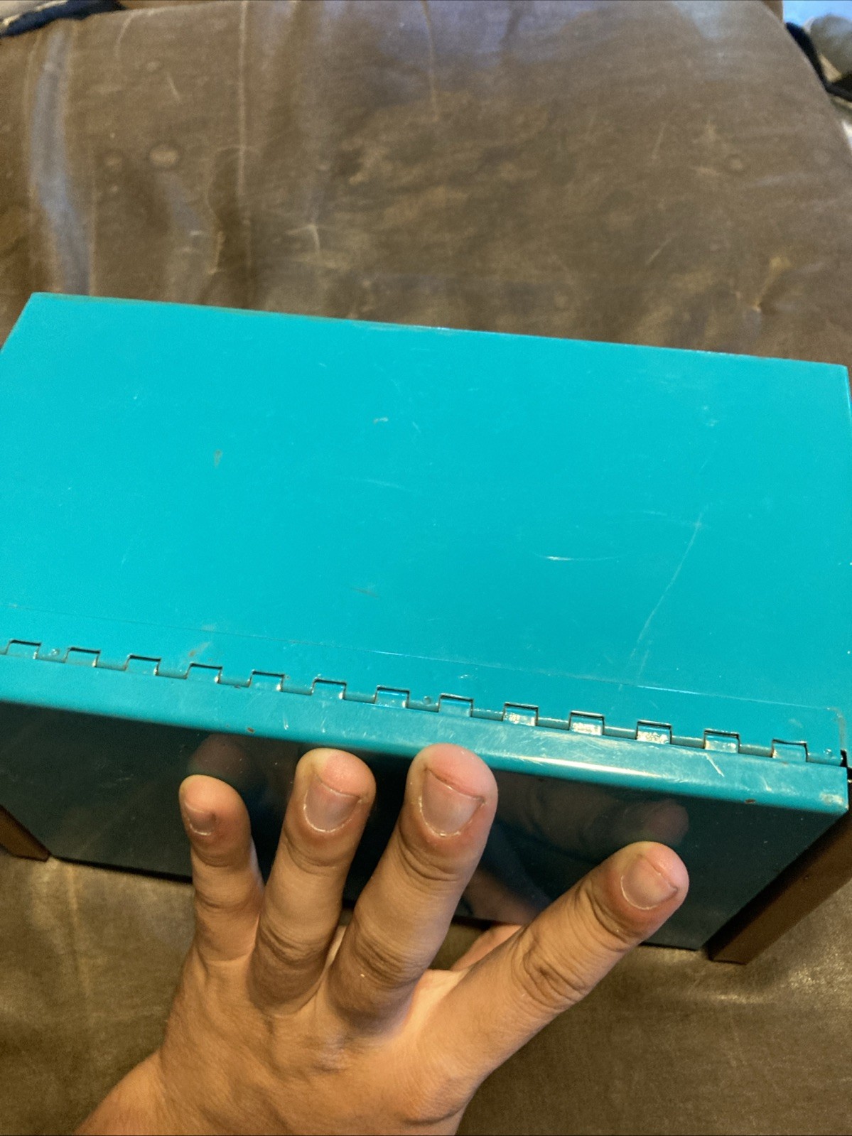 Snap On Miniature Tool Jewelry Box Teal Top Chest 3 Drawers Very Rare Color Beat