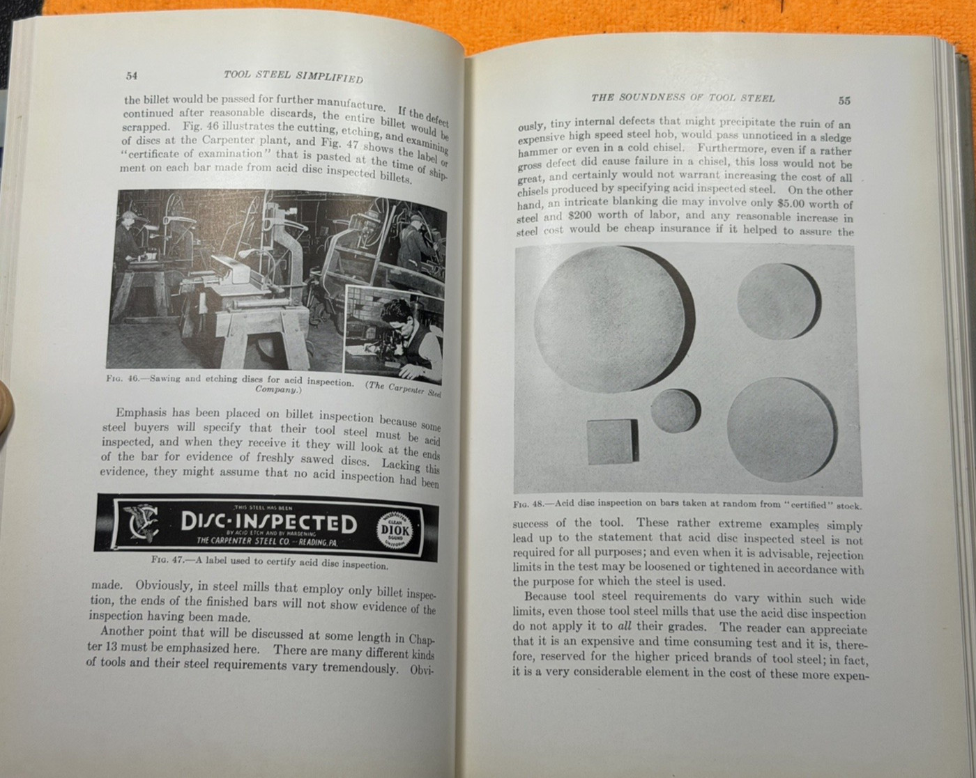 Vintage Tool Steel Simplified 1937 Book by Frank R. Palmer 12th Printing (1943)