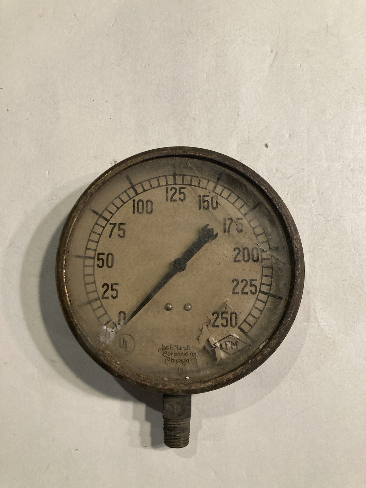 VINTAGE JAS. P MARSH COMPANY 5″ PRESSURE GAUGE