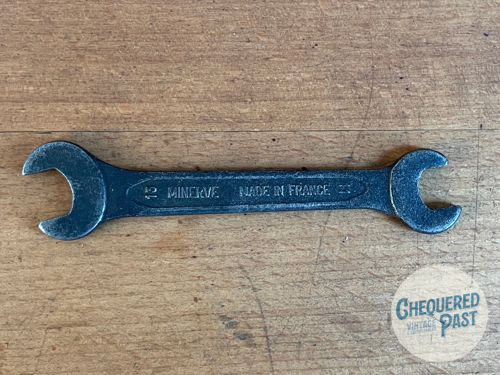 Vintage MINERVE French-Made 13mm x 1mm Open Spanner Peugeot Tool Kit Citroen