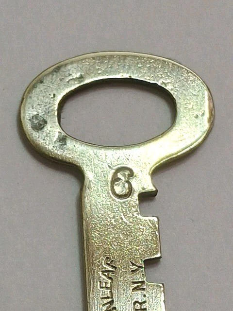 2 Keys – Sargent & Greenleaf Co Rochester NY # 1 & # 6 Flat Skeleton Key 2” Long