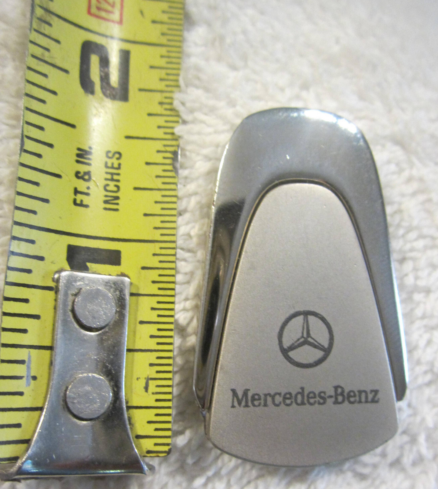 1 ad Mercedes Benz auto fob,St Clair Shores Michigan car dealer promo token vtg