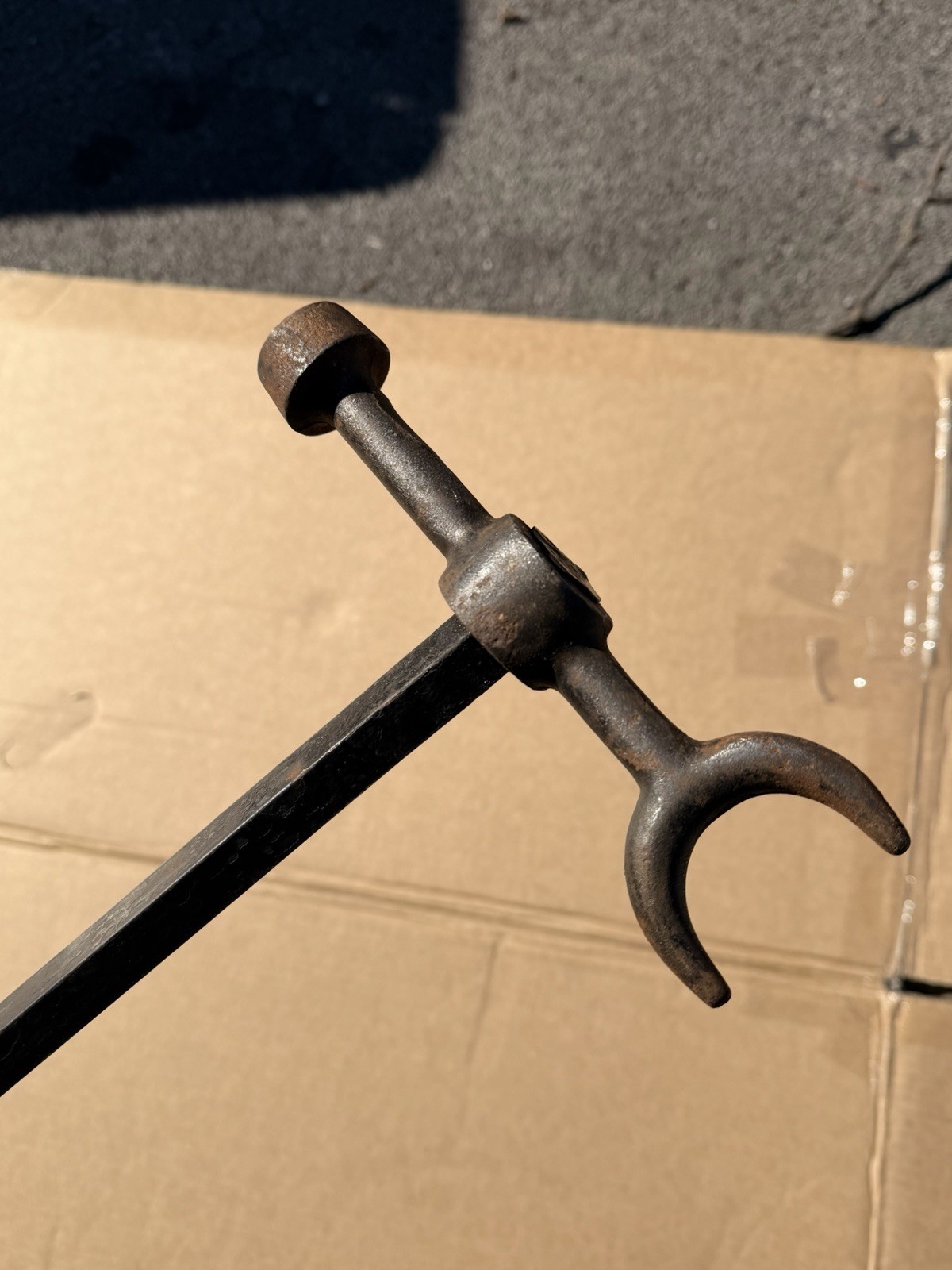 Antique Hand Forged Hays Gas Valve Water Wrench Vintage Metal Multi Tool