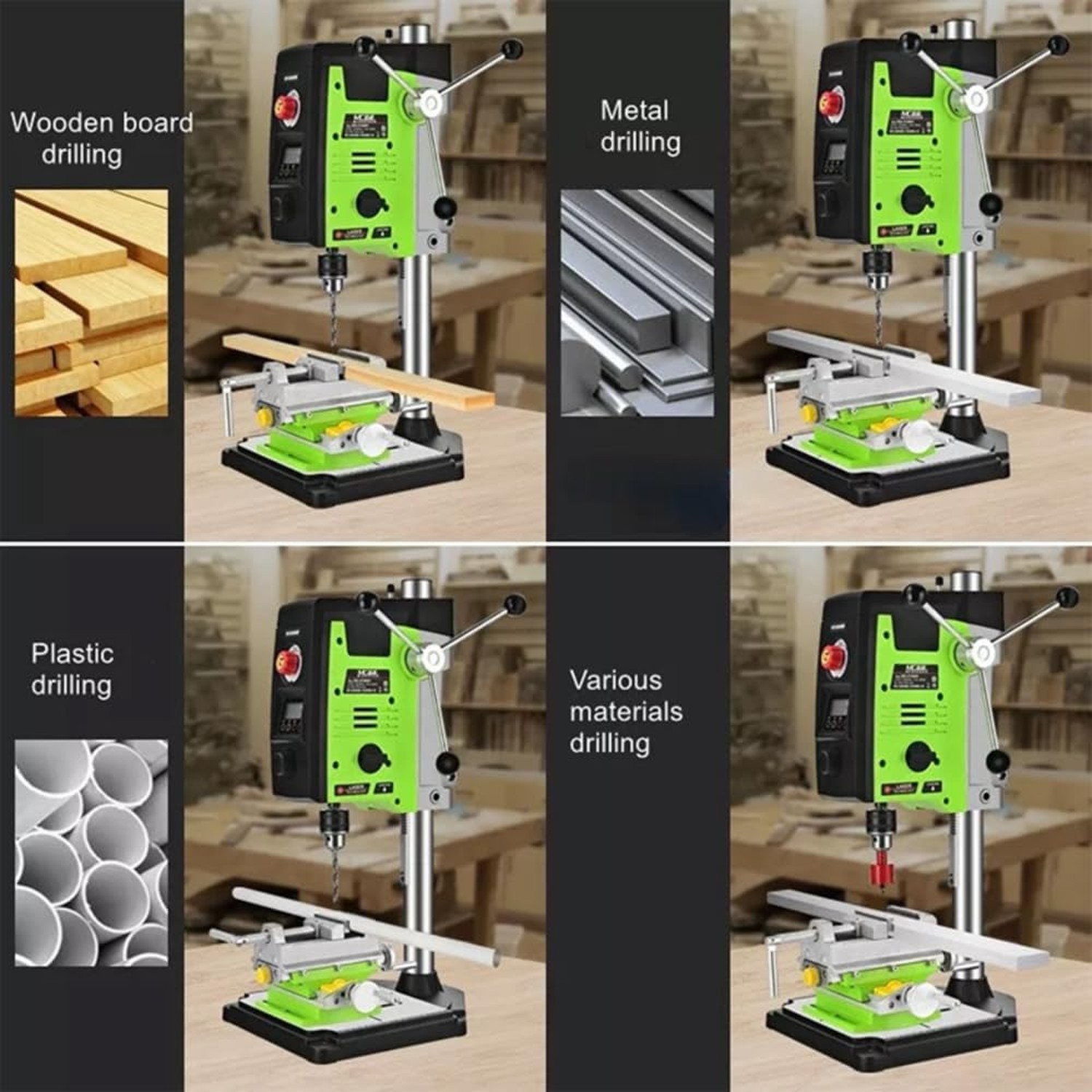 Bench Drill Stand 800W Brushed digital display Mini Electric Bench Drilling M…