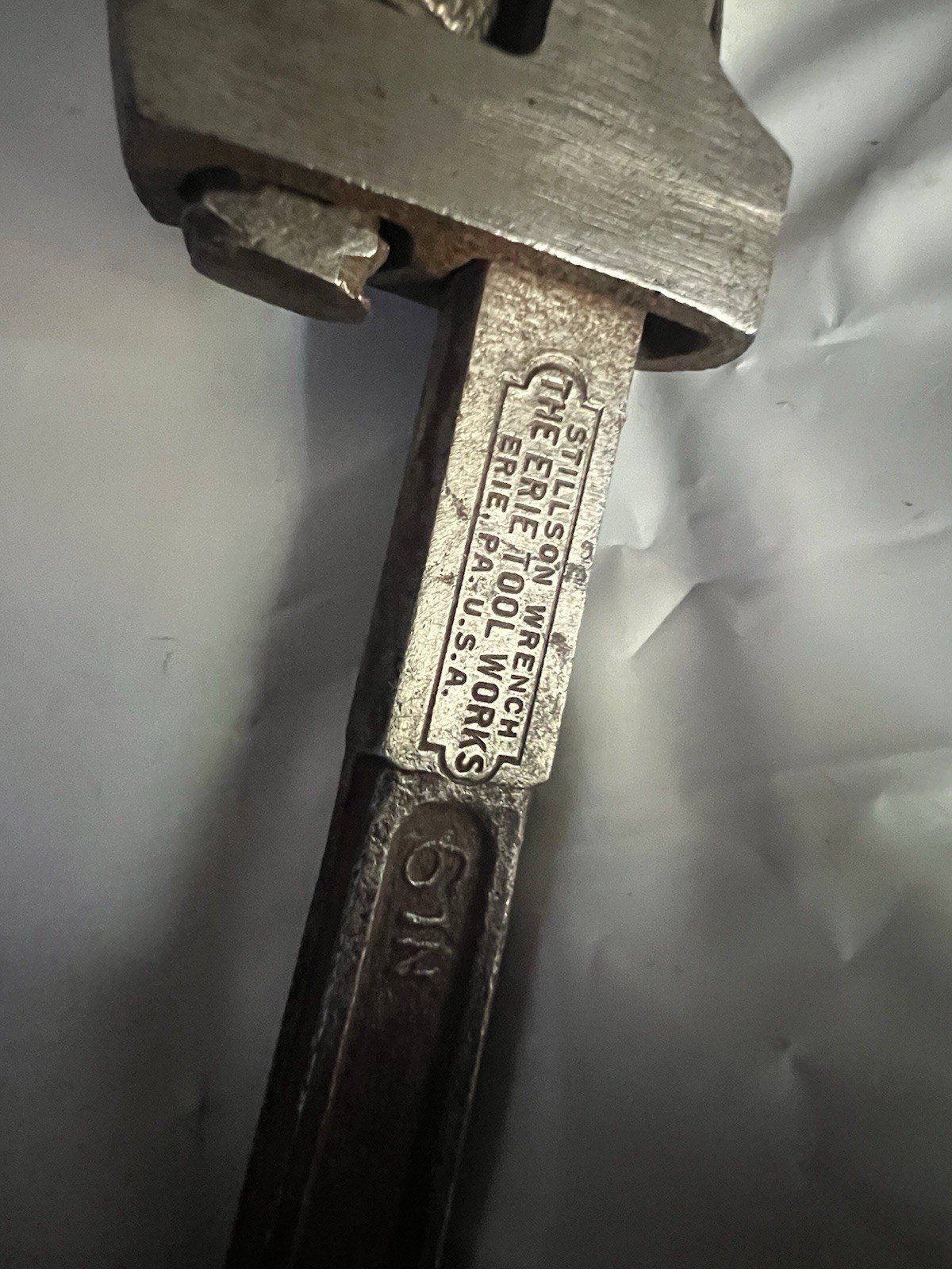 Vintage Stillson 6″ Pipe Wrench “The Erie Tool Works” Erie, PA Made In USA