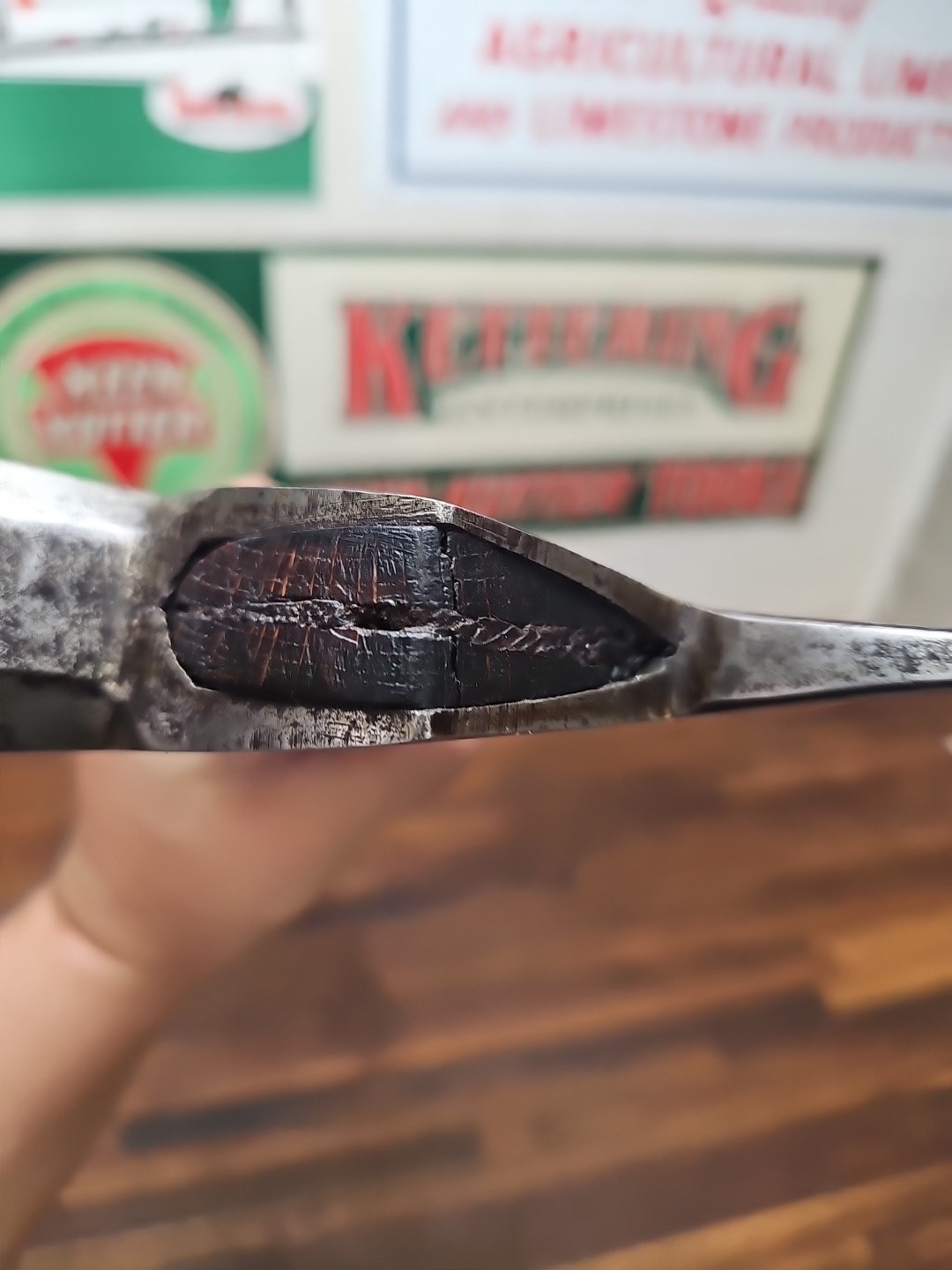 R8- RARE antique UNDERHILL Nashua, NH Polled Broad Killing Axe 5 lb 12 oz
