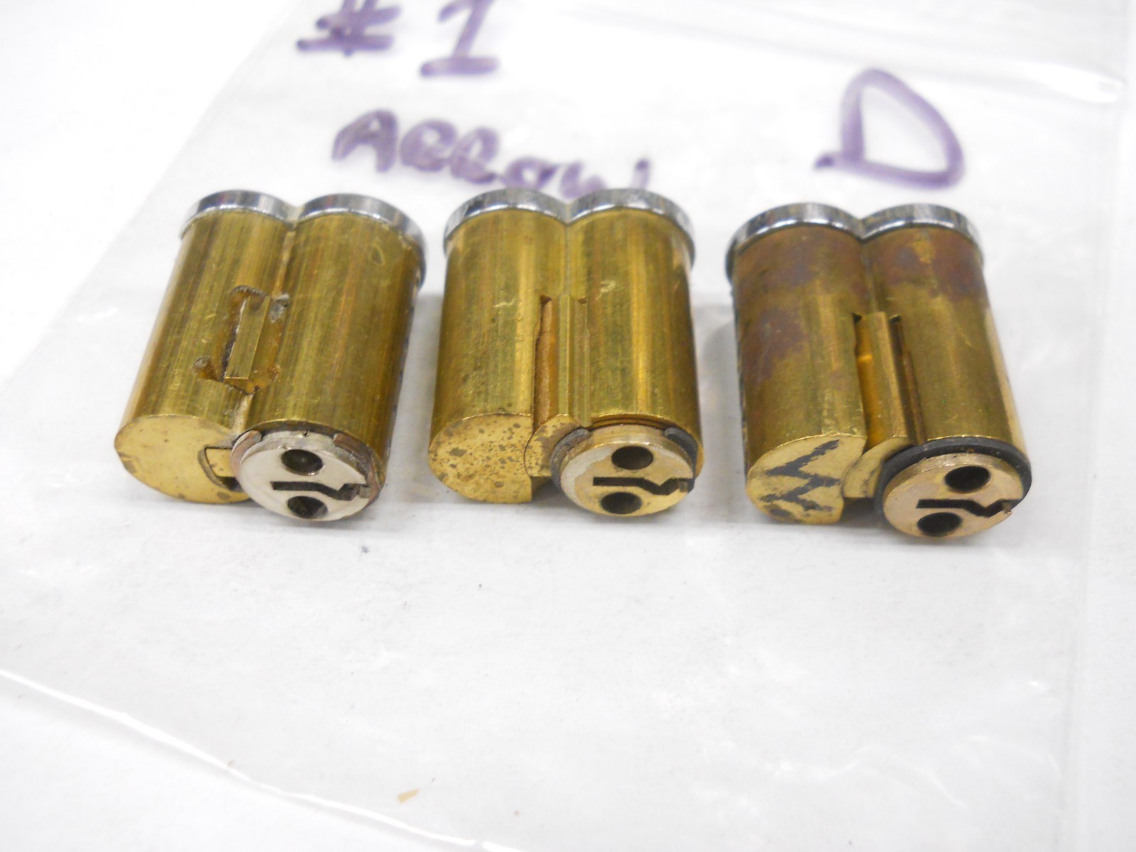 SFIC Lock parts lot D Keyway Fits Falcon Best Arrow Cores Lot #1