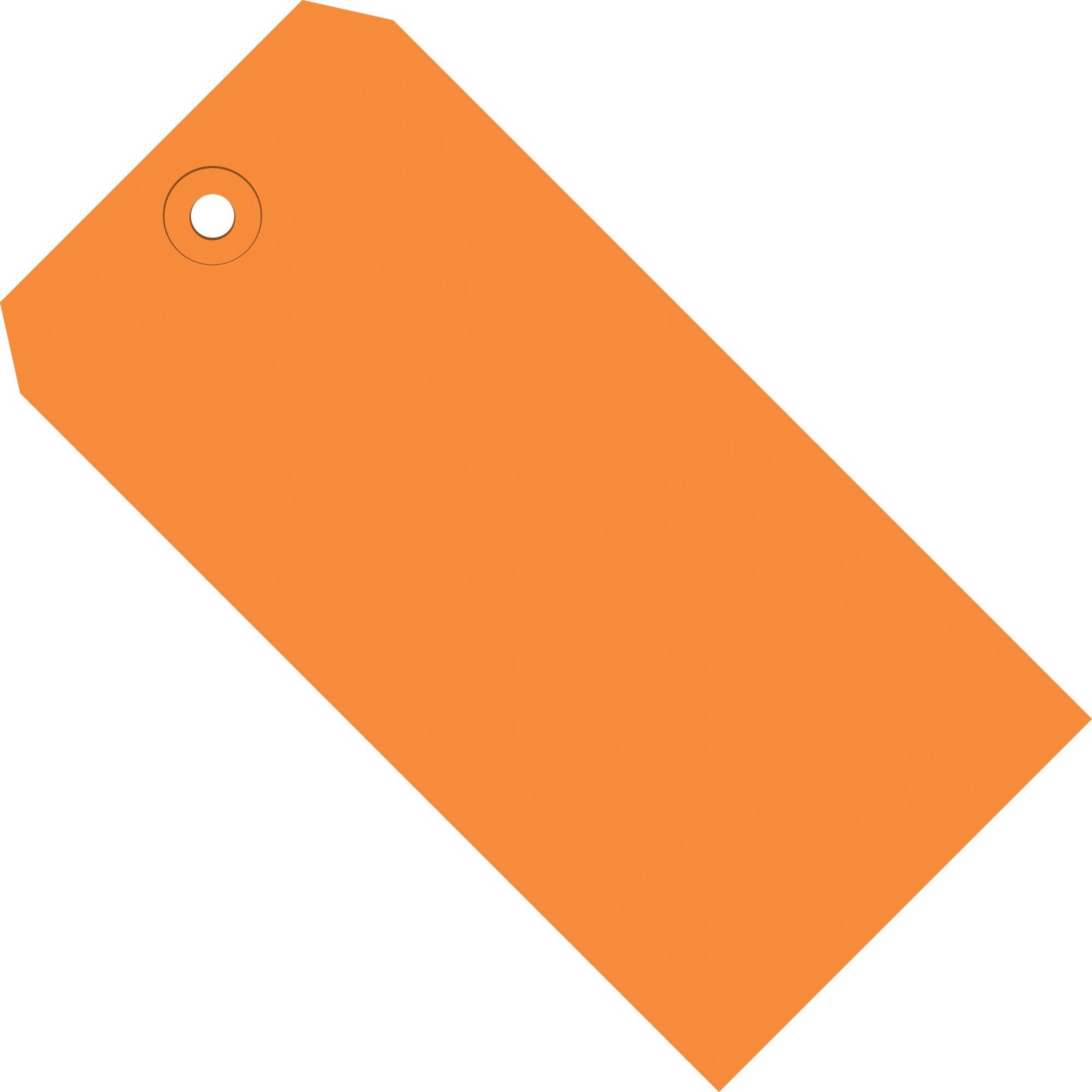 BOX USA Shipping Tags 4 3/4″ x 2 3/8″ 13 Pt Orange Reinforced Eyelet Case of