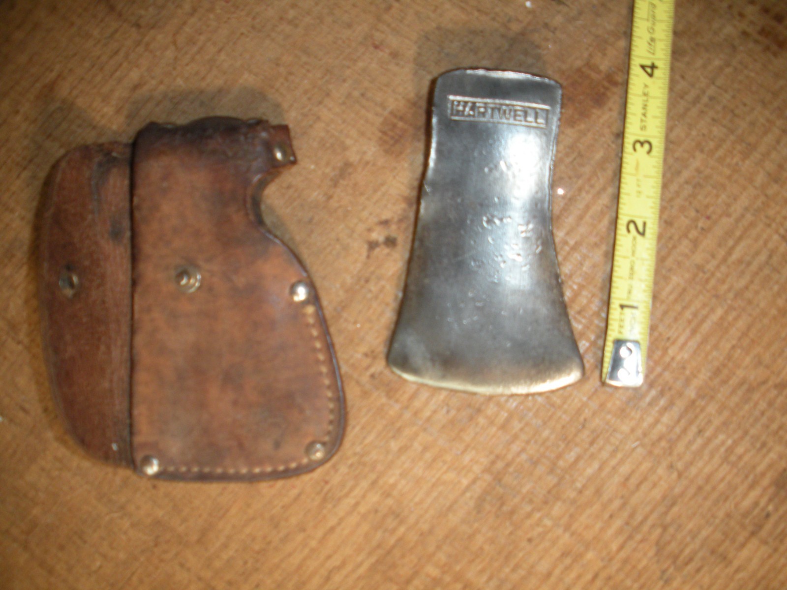 Rare Vintage HARTWELL Miniature Hatchet Head & Sheath / Salesman Sample, Child’s