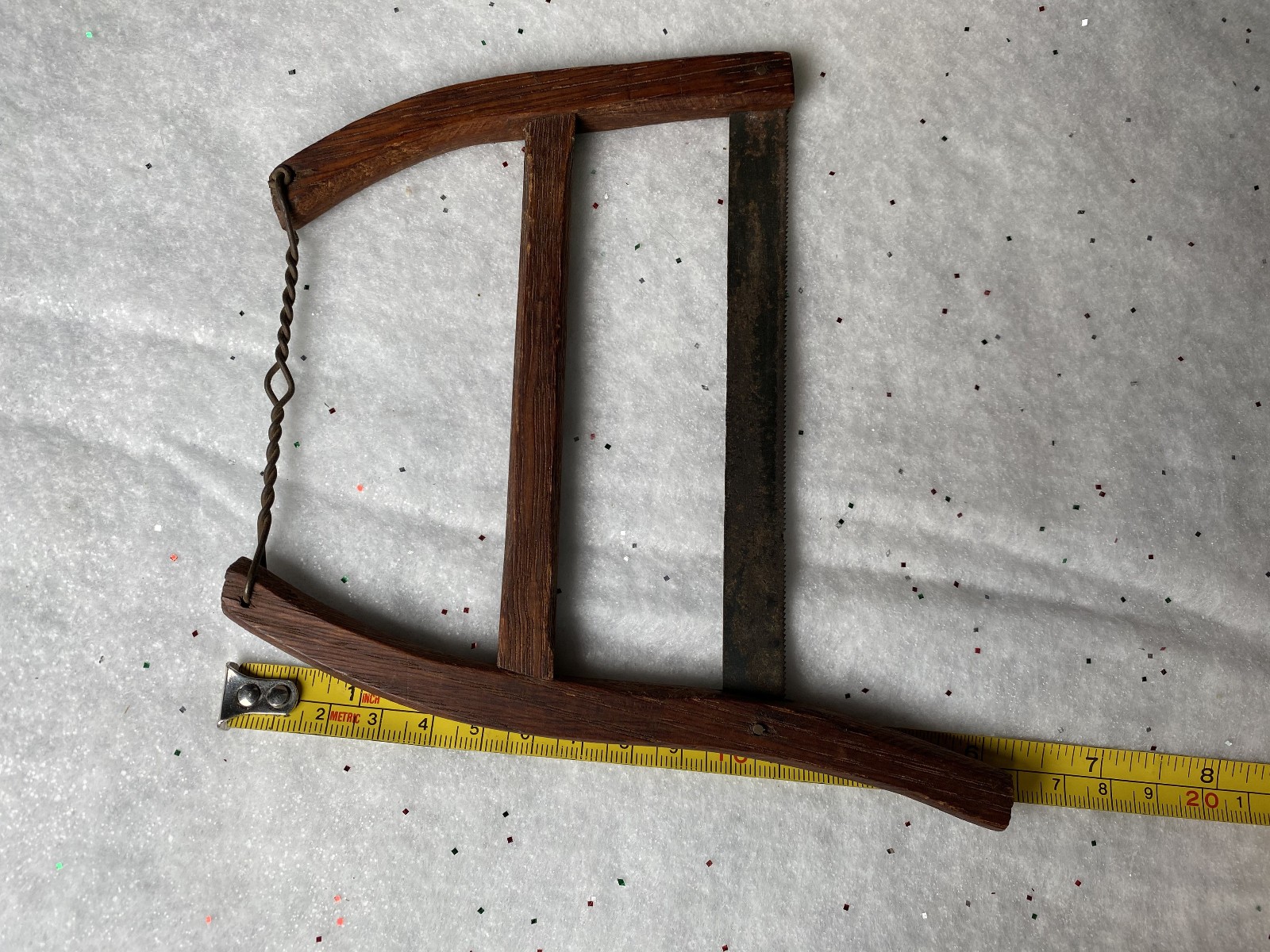 antique salesman’s sample miniature patent model childs buck saw 1800s primitive