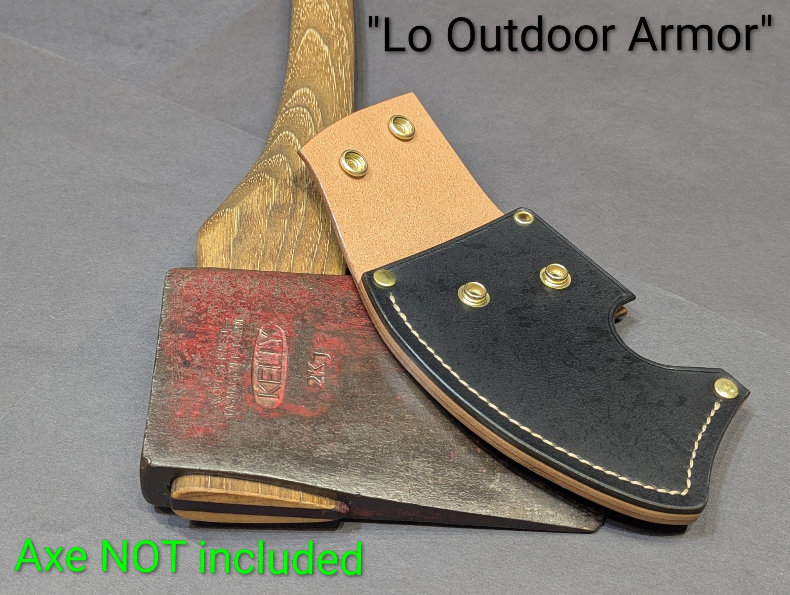 Kelly Wax 002 Worlds Finest Tasmanian Ax Handmade Leather Axe Mask Only Read Des