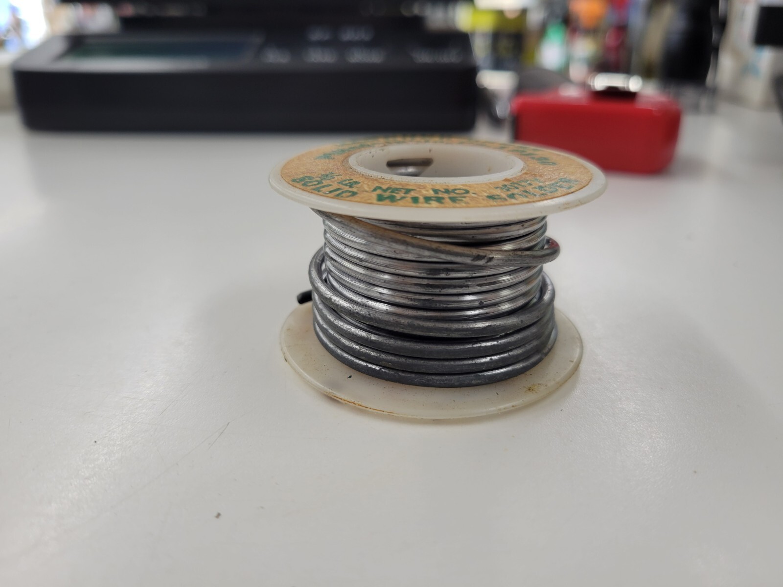 Vintage Hancock-Gross Solid Wire Solder Spool. Philadelphia PA
