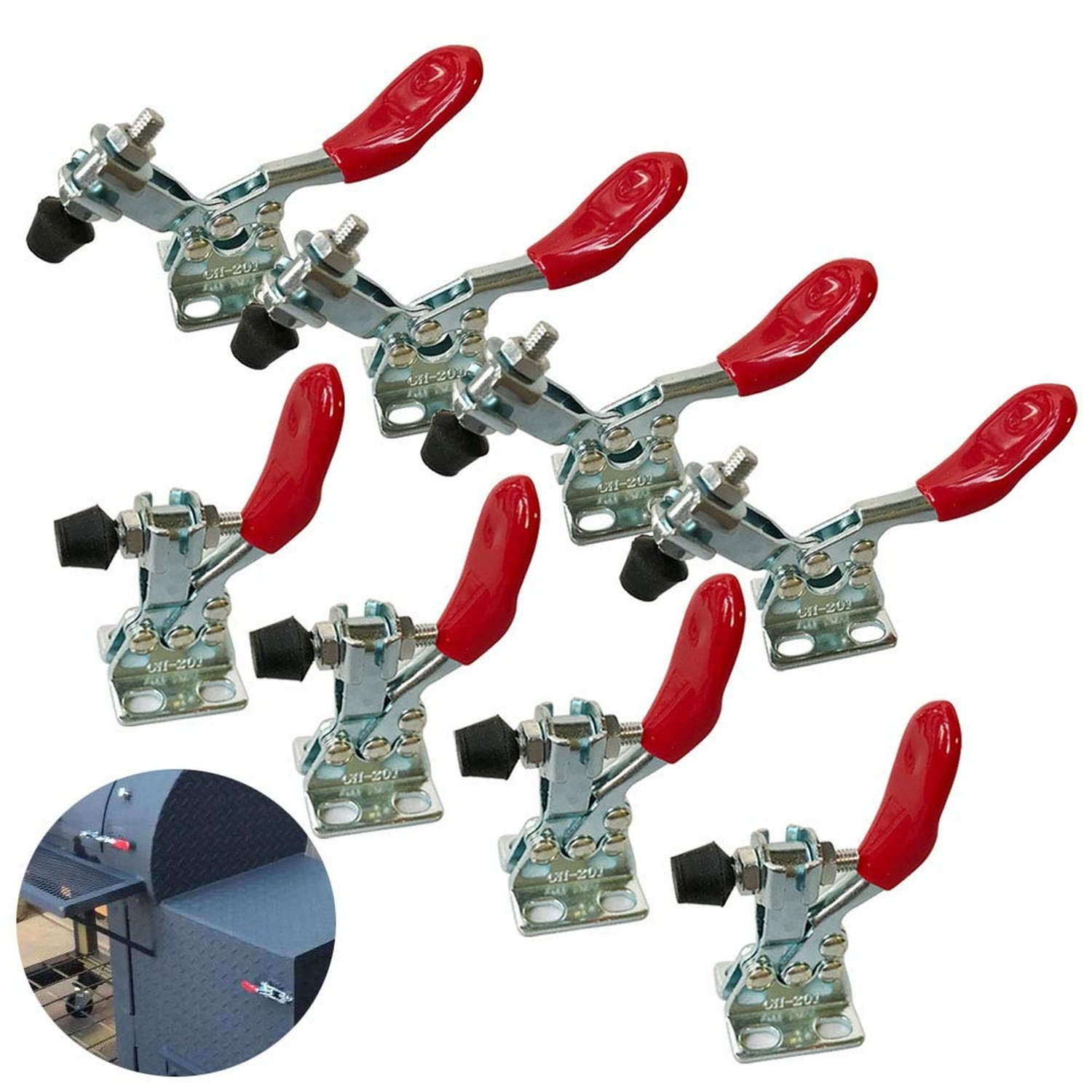 Small Quick Release Horizontal Toggle Clamp 201A Hand Tool 60 lbs / 27kg (201…