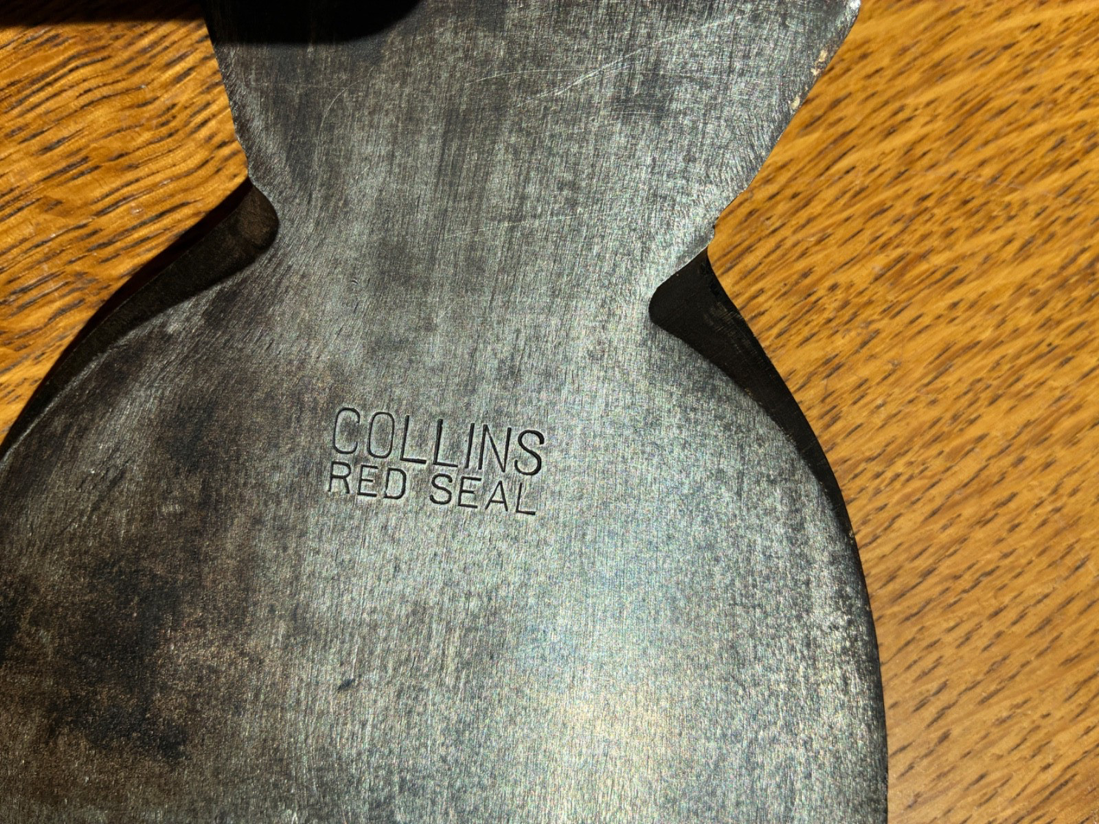 VINTAGE COLLINS RED SEAL SIDE AXE HEAD W/ 5″ CUTTING EDGE EXCELLENT CONDITION