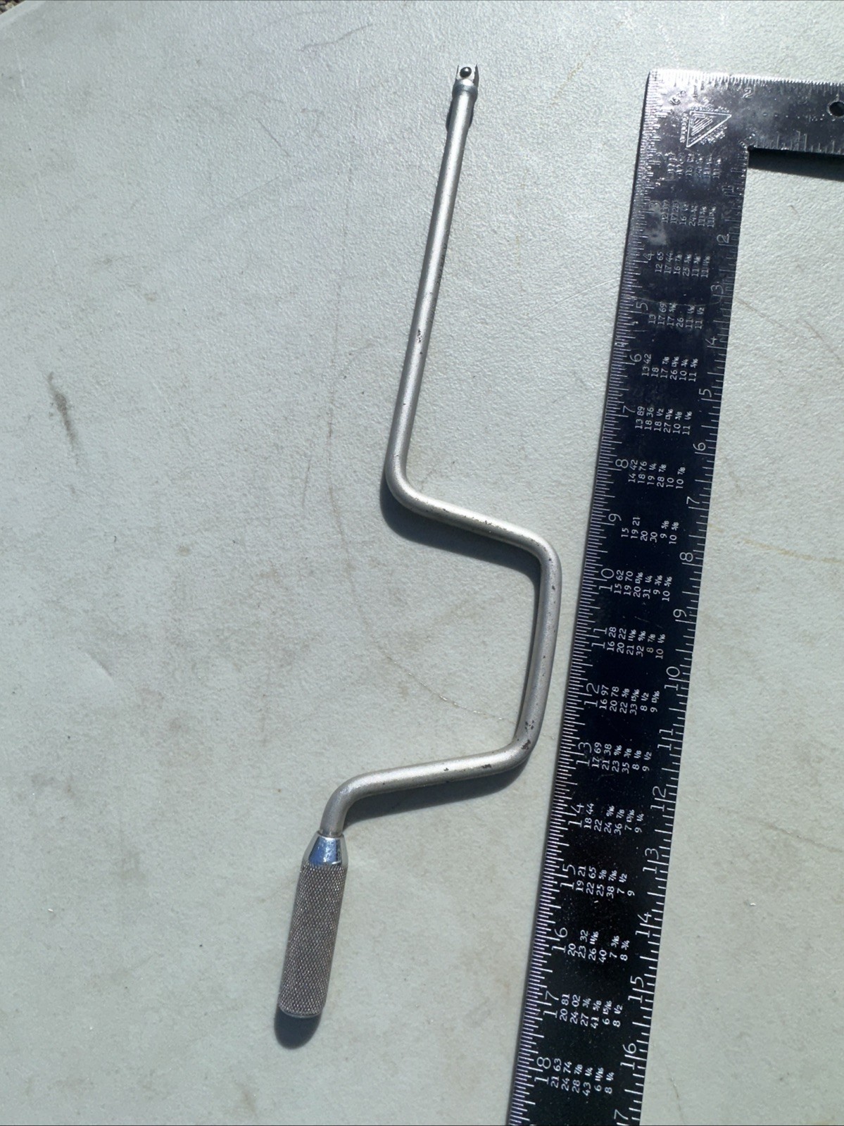 ca. 1940’s S-K TOOLS 3/8” Drive No. 45181 Speeder Wrench 17” Long 6″ Swing