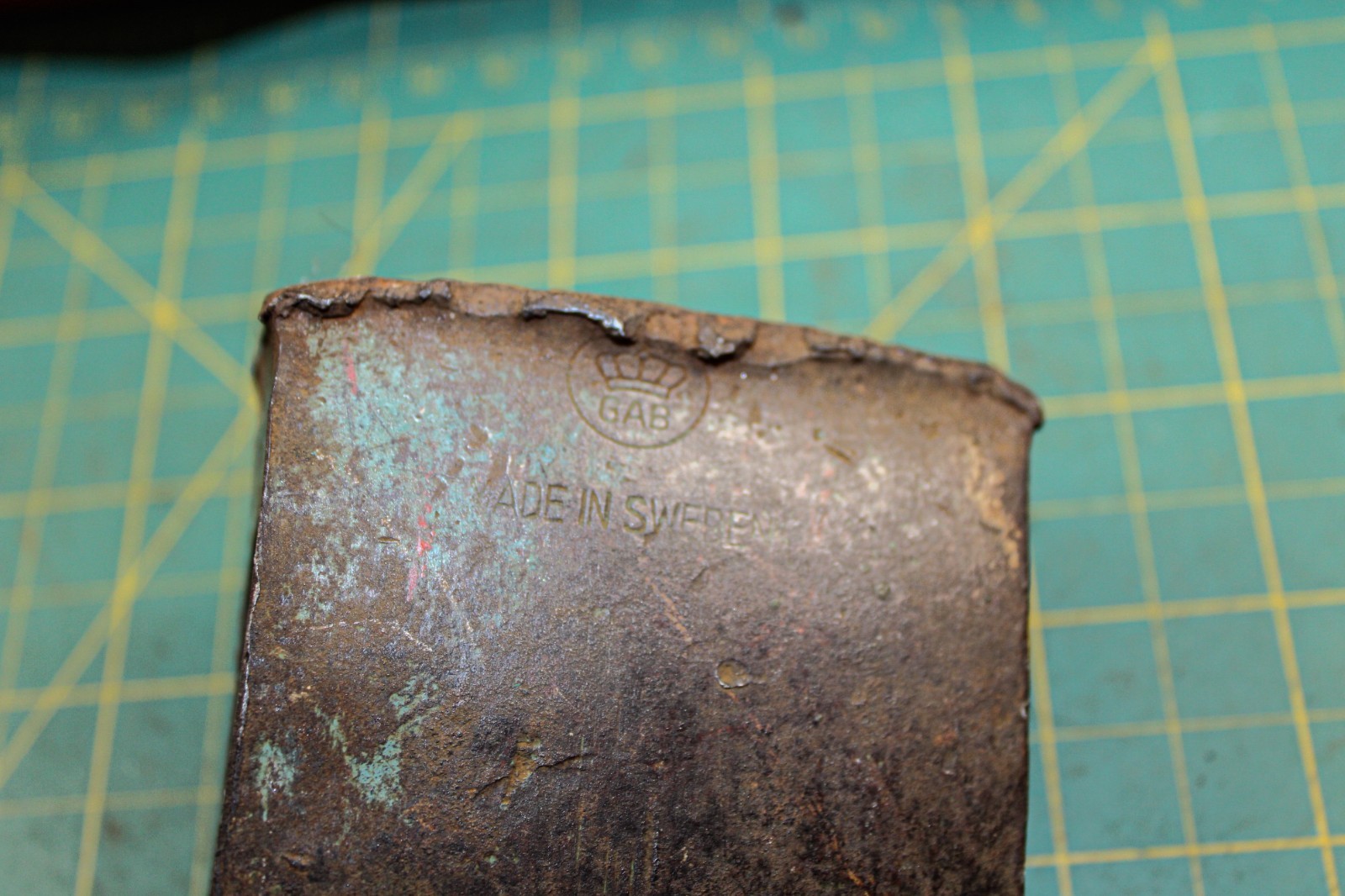 Vintage 2-1/4 Lb. Gransfors Bruks Single Bit Axe Head GAB Crown Logo