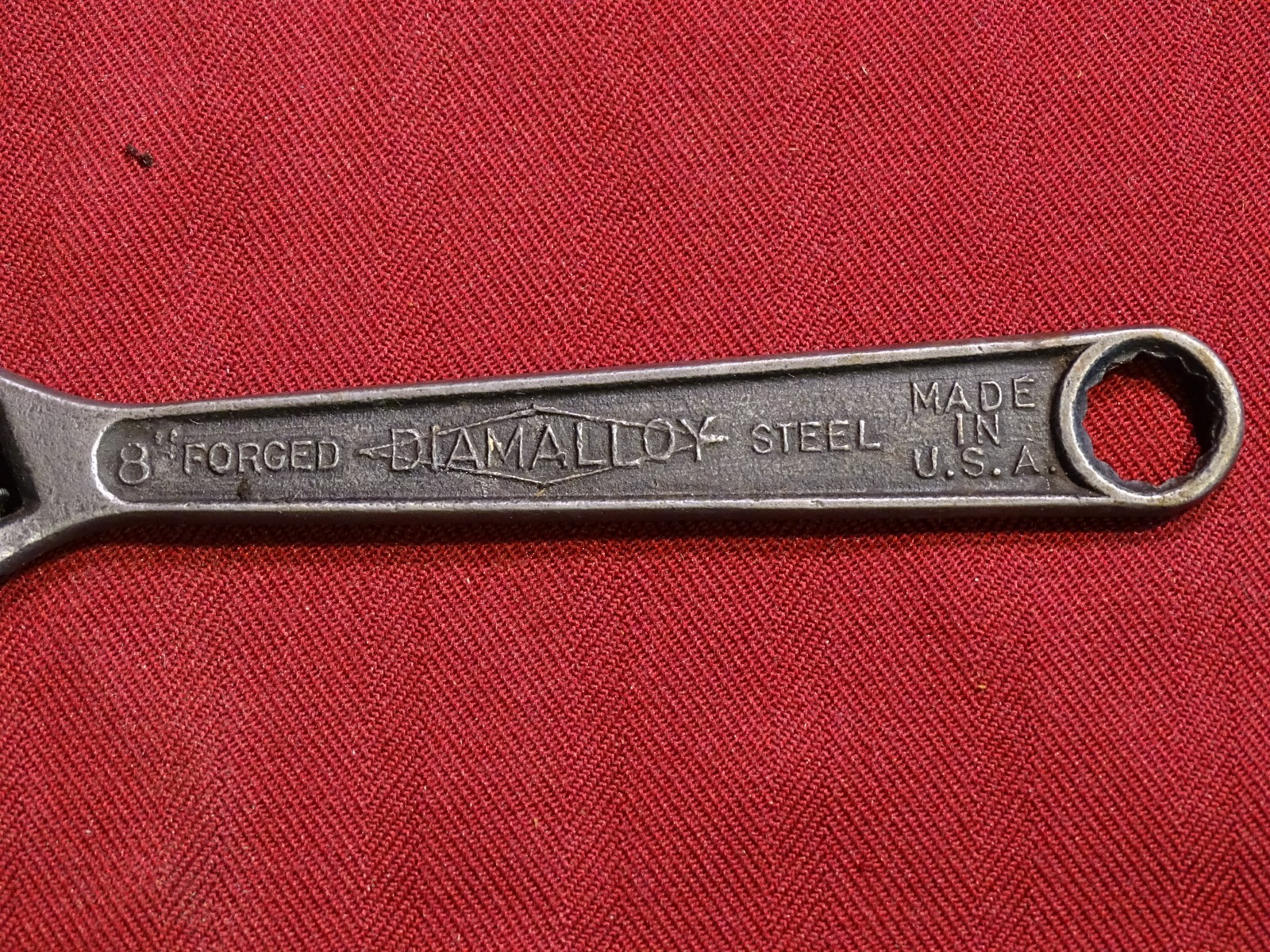 Diamond Calk Horseshoe 8″ Adjustable Wrench Crescent Style With 9/16″ Box End