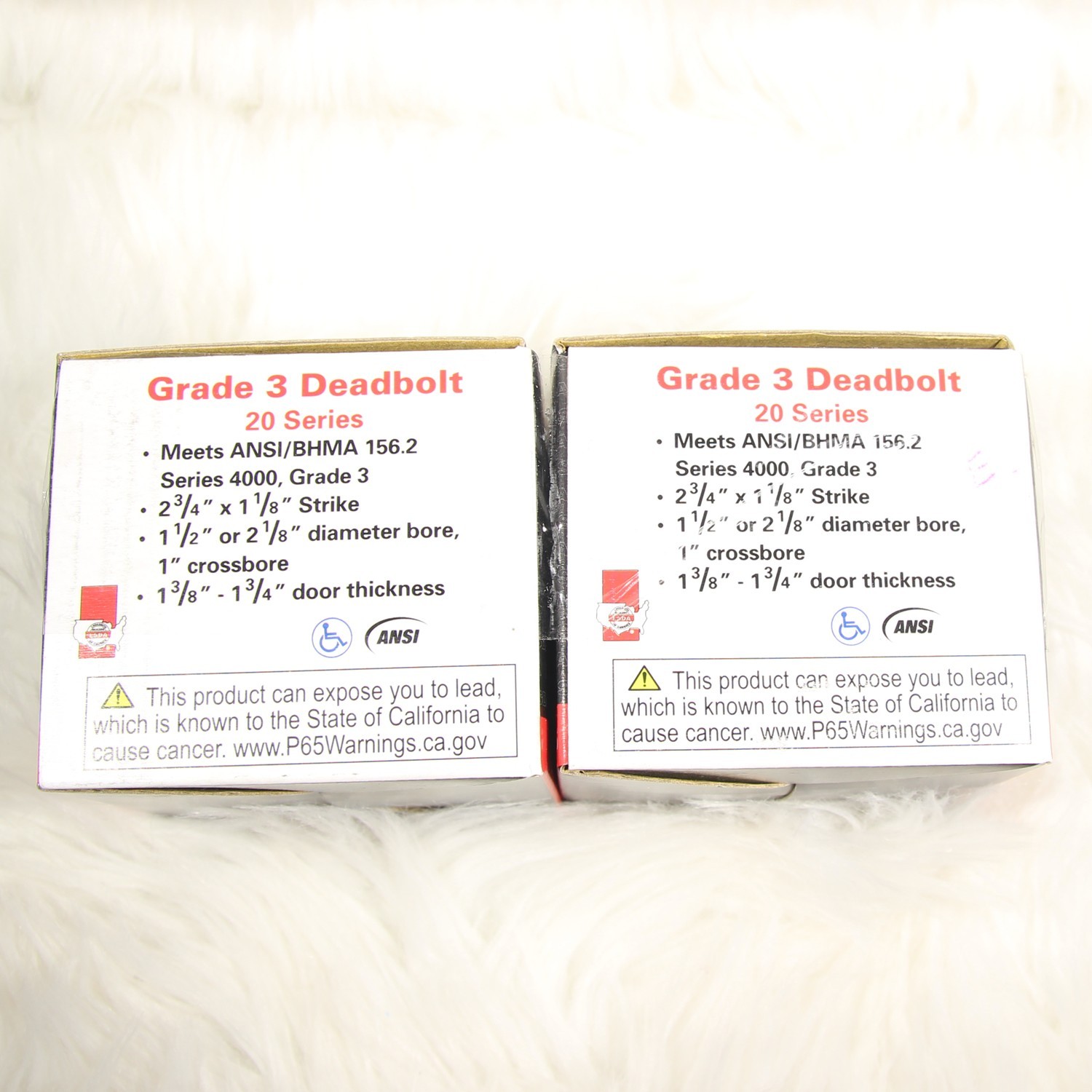 Lot of 2 LSDA 20 Series Deadbolts KEYED ALIKE US32D Satin Stainless Open Box*
