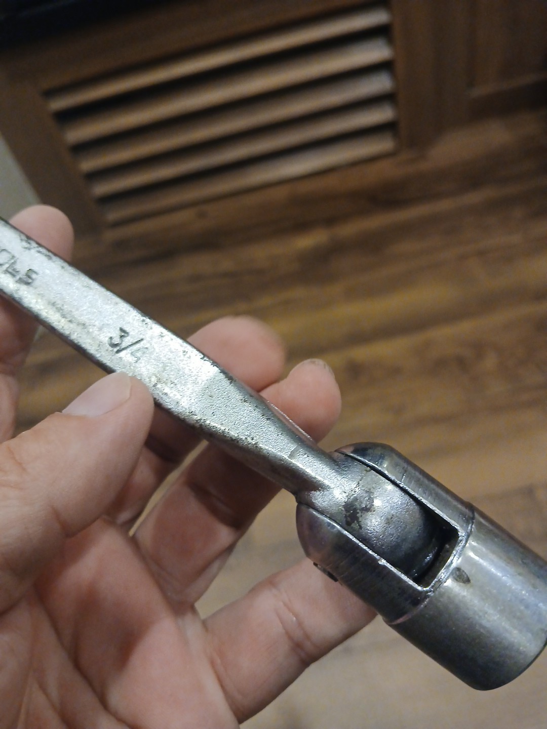 Vintage S-K 3/4” Saltus Alloy Flex Head Wrench, 12 Point, FC-24 USA