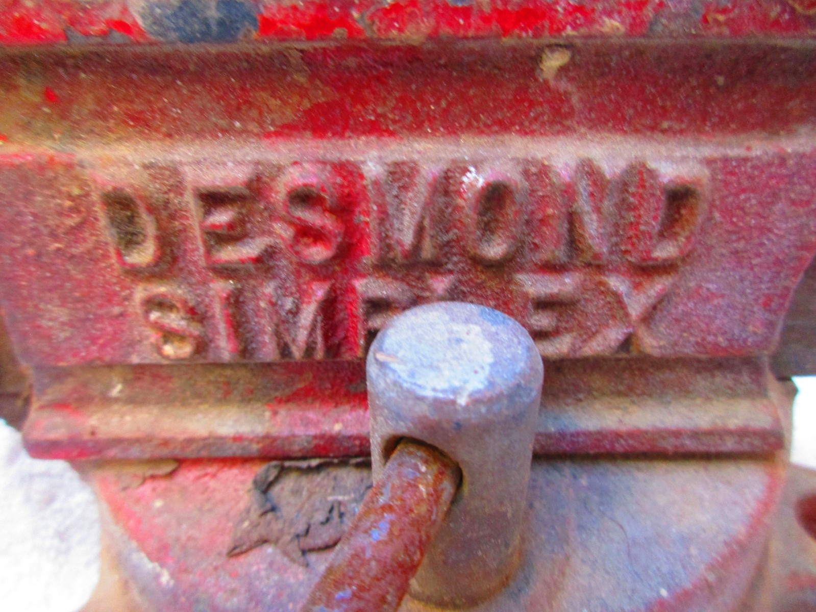 SIMPLEX UTILITY #350 Bench Vise, 3-1/2″ Jaws Desmond Stephan Co., Urbana Ref. 13