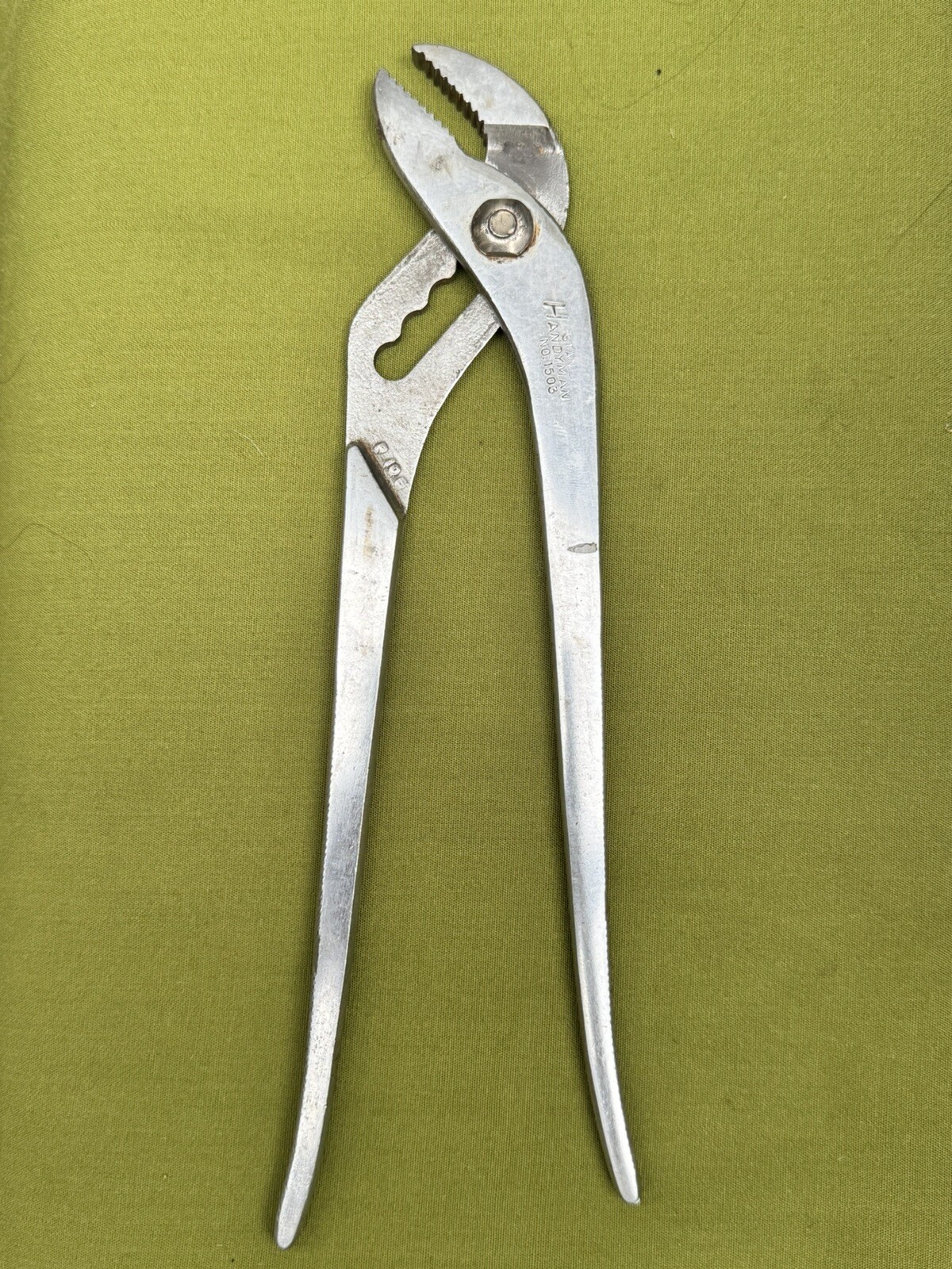 VTG Stanley Handyman No. 1503 Tongue & Groove Adjustable Pliers 9 1/2” NICE Rare