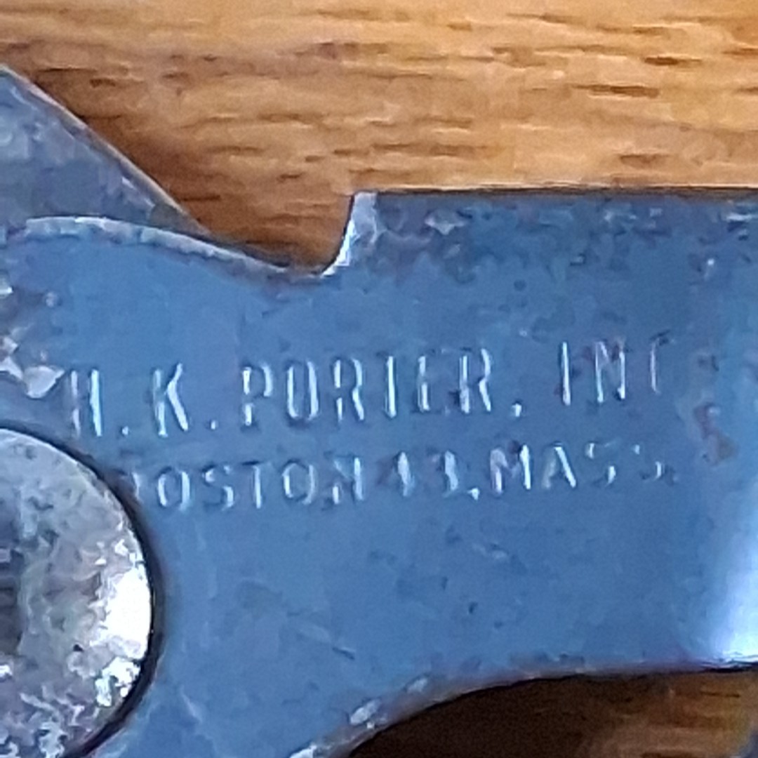H.K. Porter 089OH Shears Wire Cutters Snips HKP Boston Mass. Locking, Blue/Gray