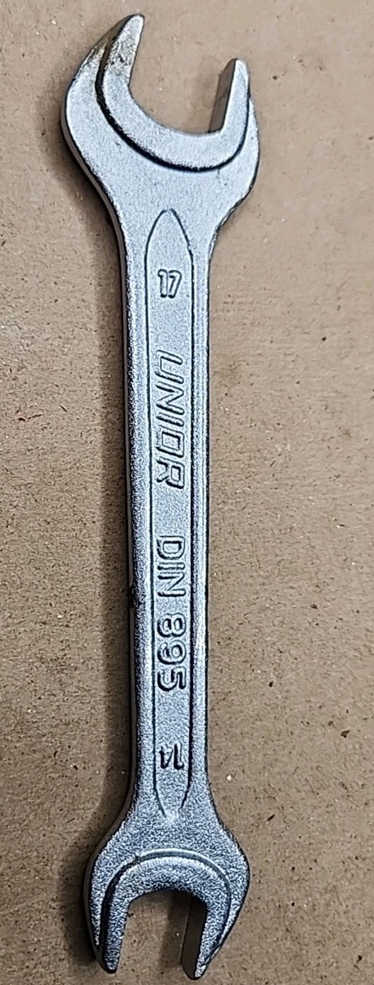 MERCEDES BENZ Wrench 17mm & 14mm Open End Wrench Unior DIN 895