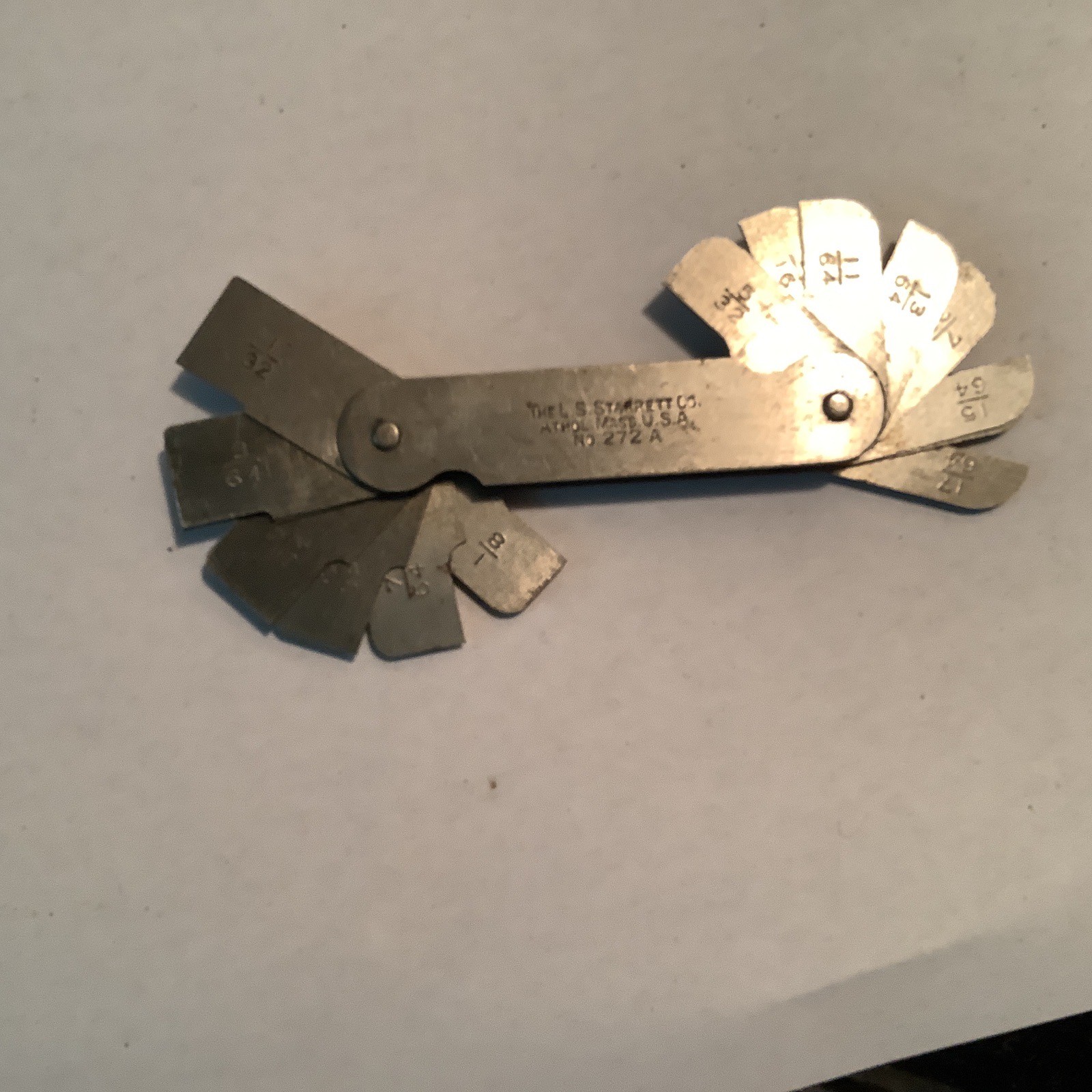 Starrett No. 272A Fillet or Radius Gage w/Box Machinist Tool USA