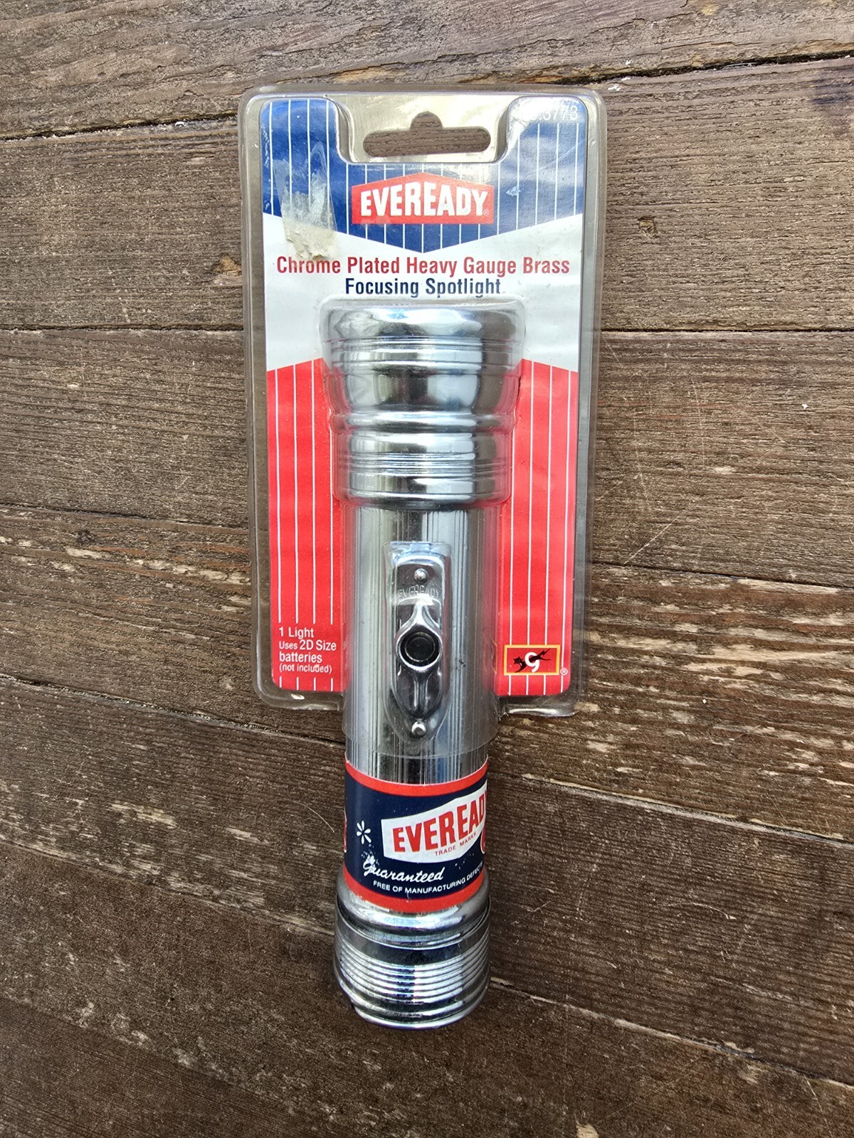 Eveready 1999 Chrome Plated Brass Flashlight NOS New