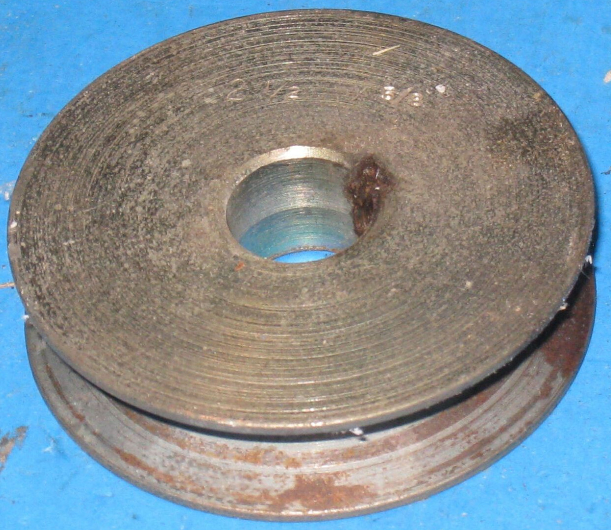 2 1/2″ PULLEY 5/8″ belt TIGHT SPOT STEEL PULLEY KEY WAY SET SCREW 5u4]