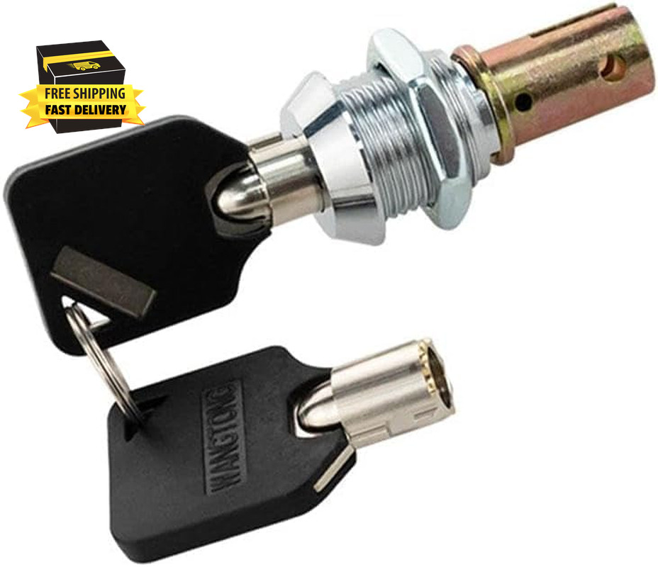 1 Set Toolbox Lock with Keys, Tubular Lock and Key Set, Tool Box Replacement, Ca