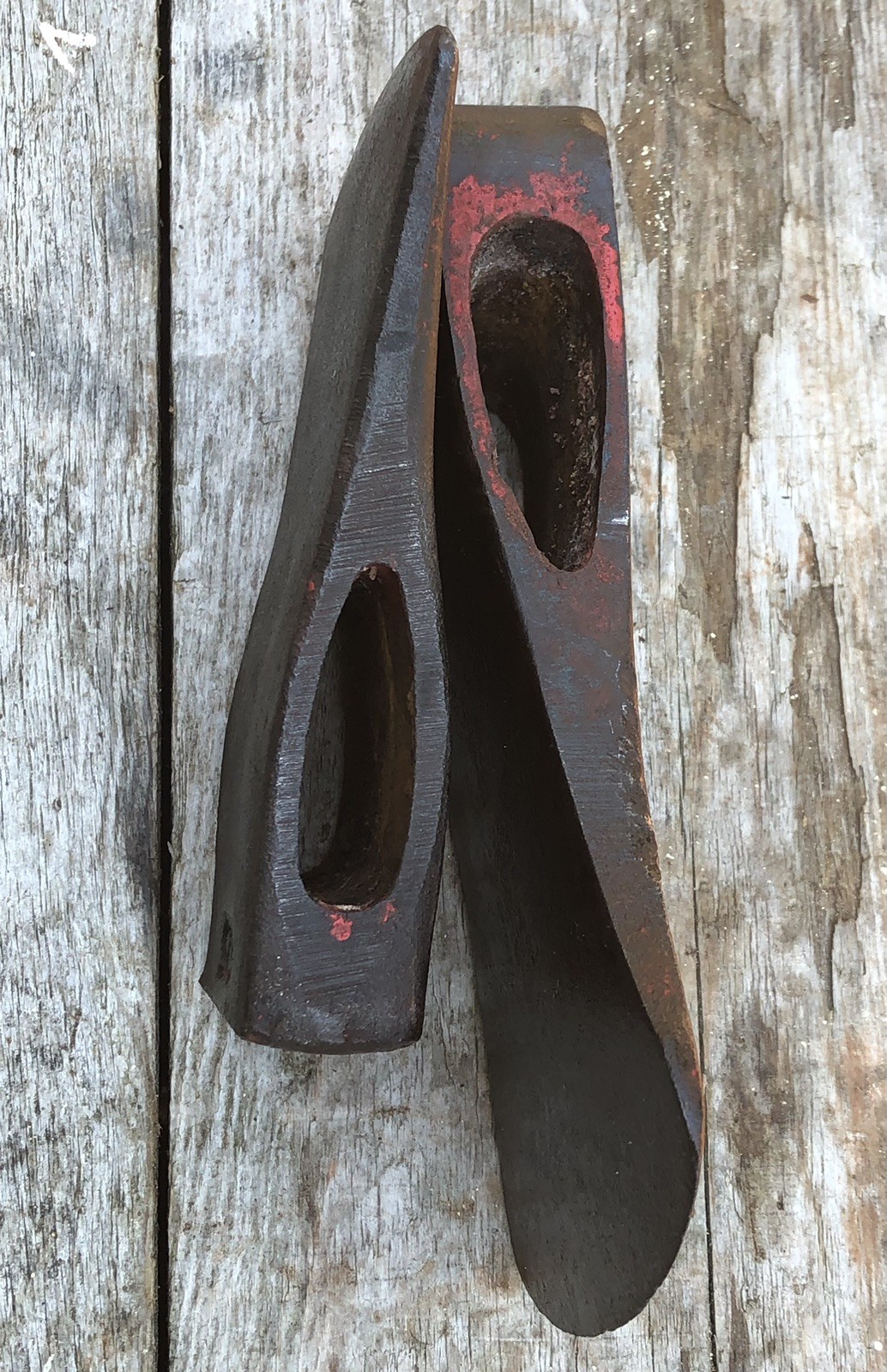 COLLINS 3-1/2 Lb (3 Lb 6oz) & Woodings Verona US05 2-1/2 Lb Single Bit Axe Heads