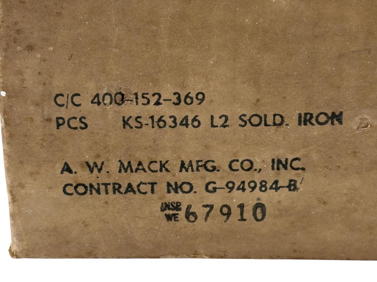 Western Electric / Bell System KS-16346 L2 Soldering Iron Telecom Tool A.W. Mack