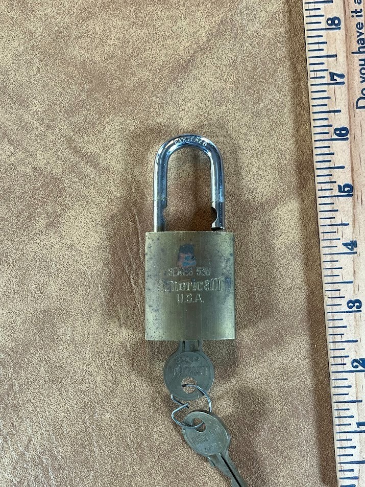 Vintage American Brass Padlock Series 530