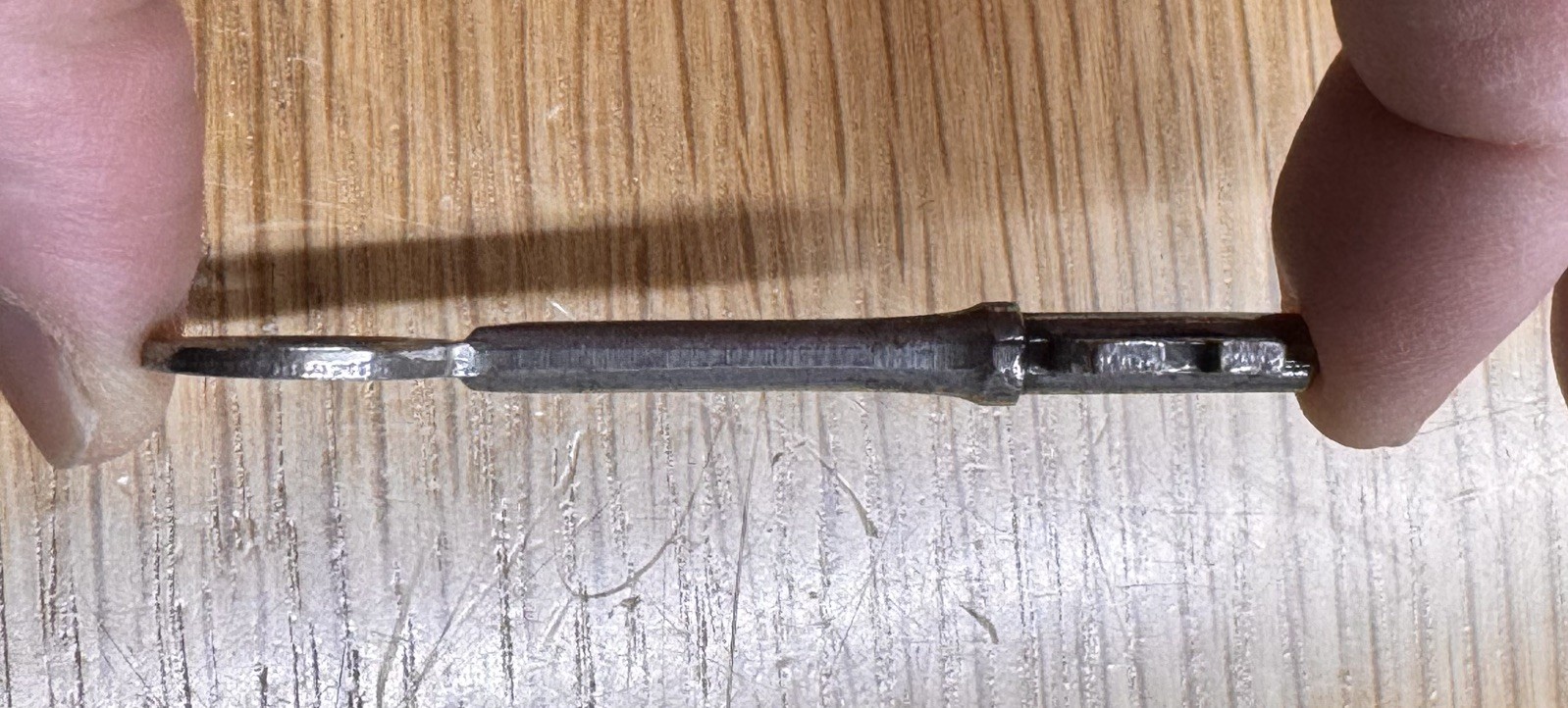 🌿 🗝️ vintage antique skeleton key #Y54 old solid barrel hardware lock key