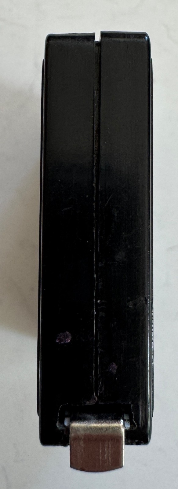 Vintage Small Index 1 Meter 3 Foot Tape Measure #1004 Black Plastic Case 1.5″