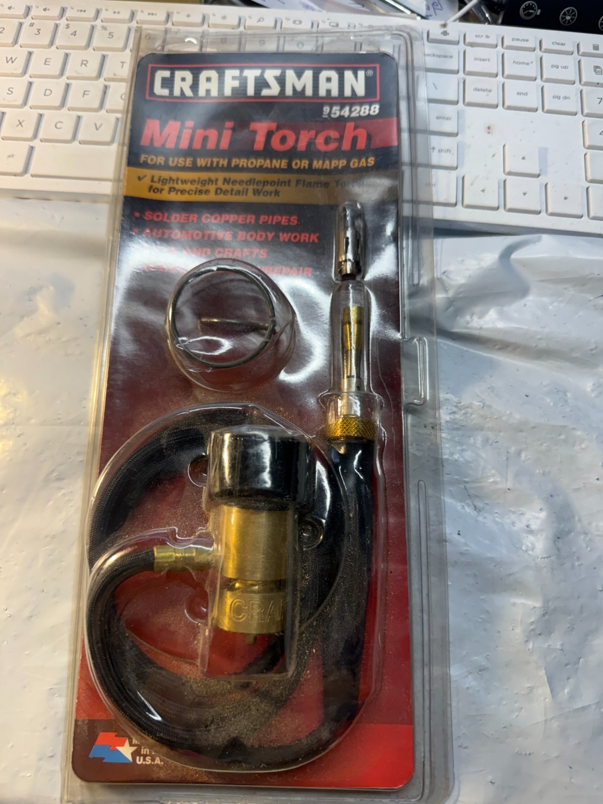 NEW Sears Craftsman USA Nos Mini Propane Or Mapp Gas Torch 54288 Lightweight