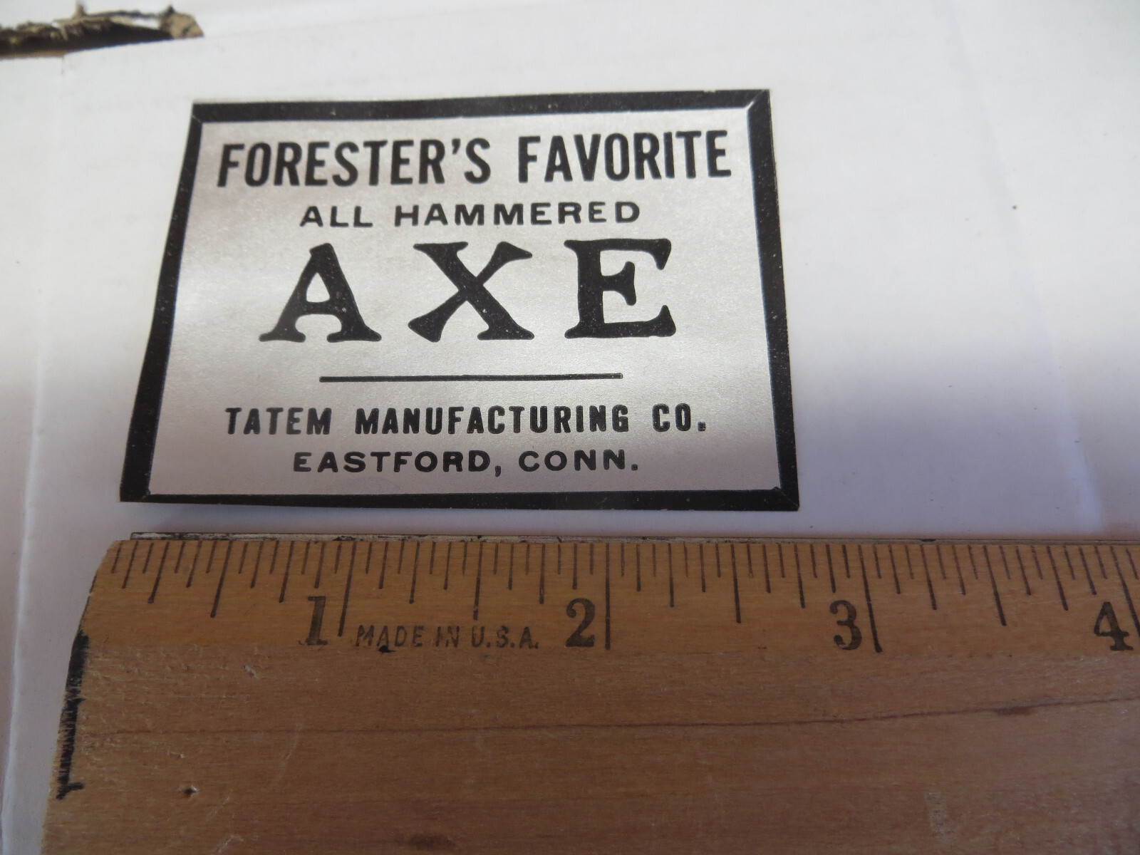 Forester’s Favorite, Axe Label.