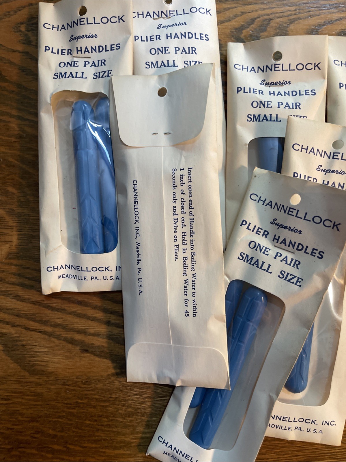 7 Packs Of Channel Lock Plastic Grips For Plier Handles Vintage NOS RARE Small