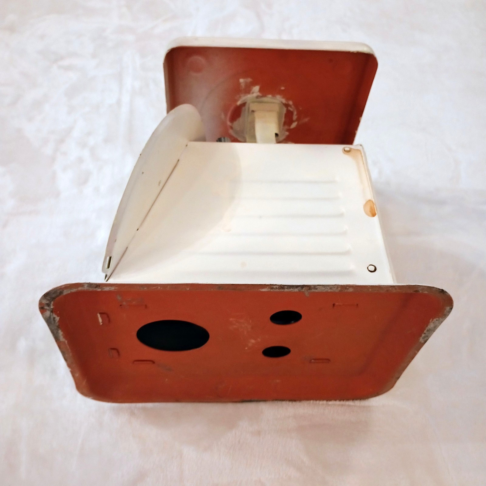 VTG American Family SCALE 25lb Utility Mechanical Kitchen White Green Metal 1950
