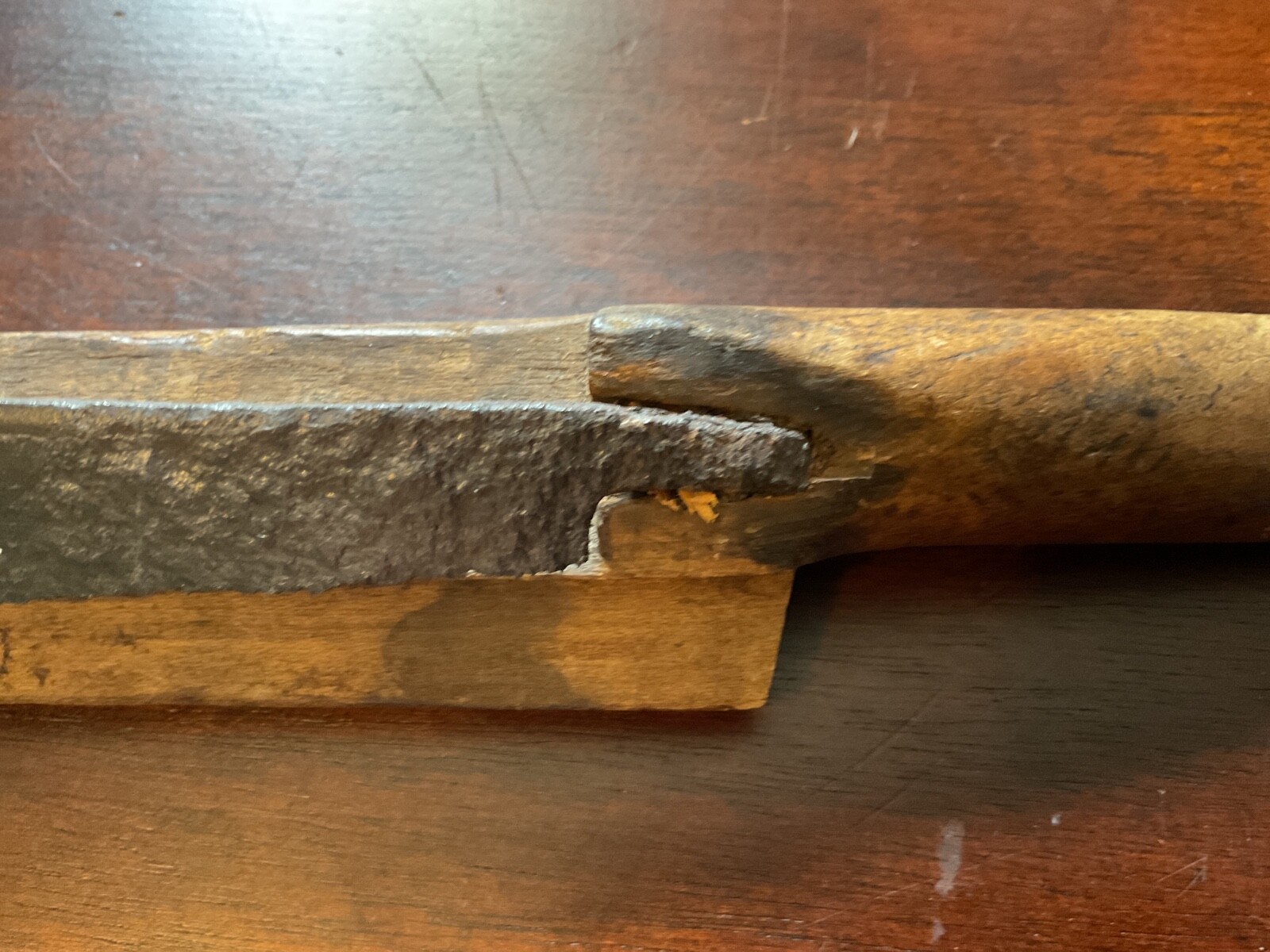 Antique Wooden Handle Spokeshave Draw Knife 10” Long -As Found