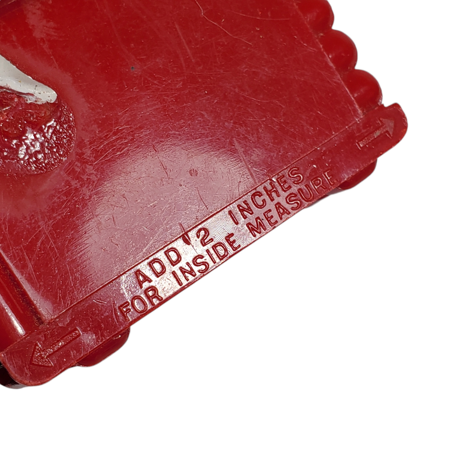 VTG Travel Measuring Tape 6′ West Germany Red Plastic Pocket-Size